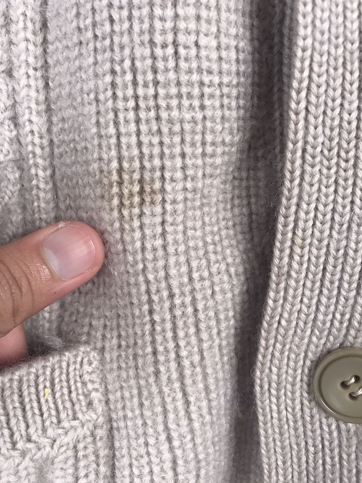 Homespun Knitwear × Japanese Brand Ginrei cardigan japan grey Knitwear #M014 Size US S / EU 44-46 / 1 - 4 Thumbnail