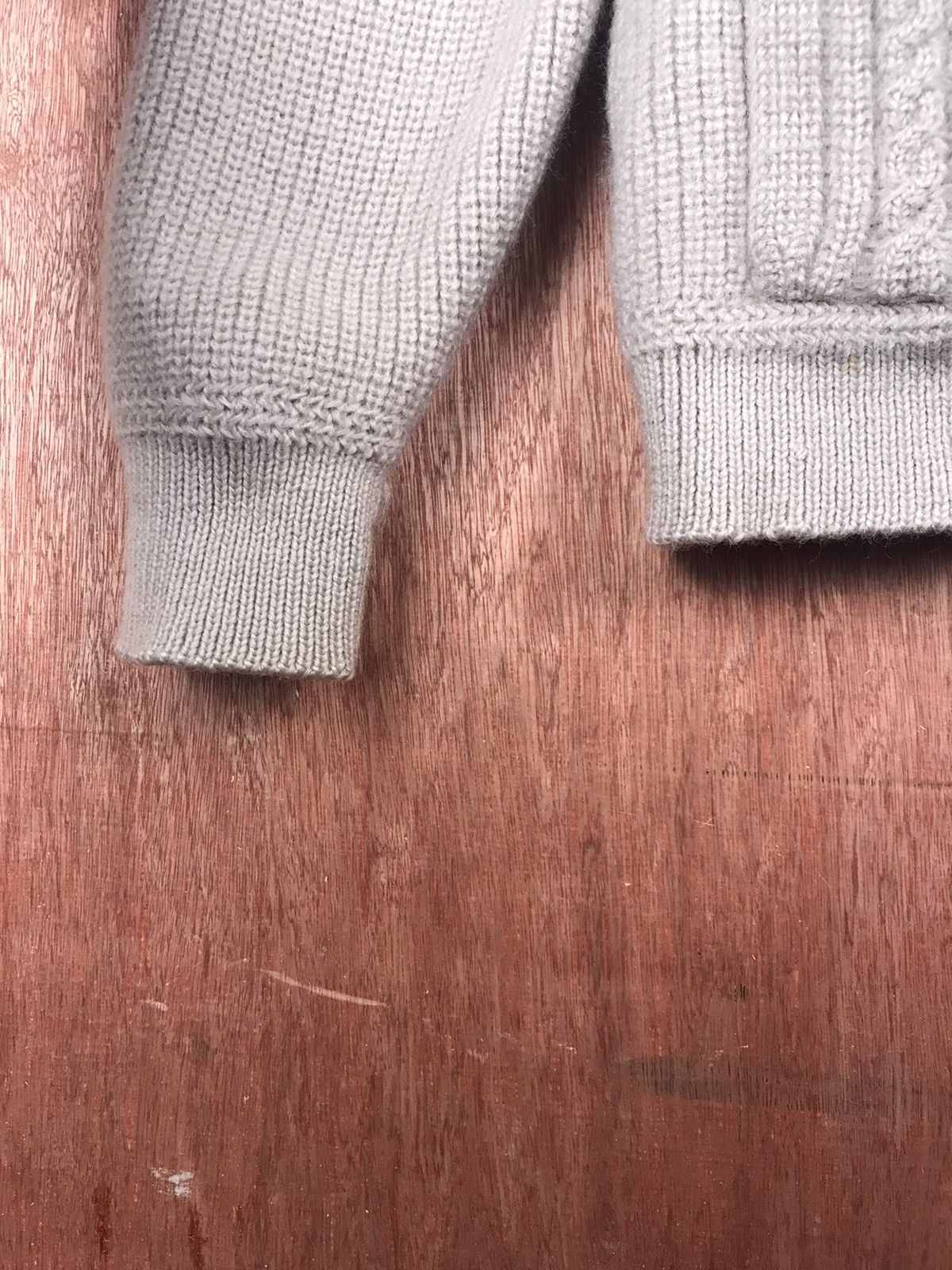 Homespun Knitwear × Japanese Brand Ginrei cardigan japan grey Knitwear #M014 Size US S / EU 44-46 / 1 - 7 Thumbnail