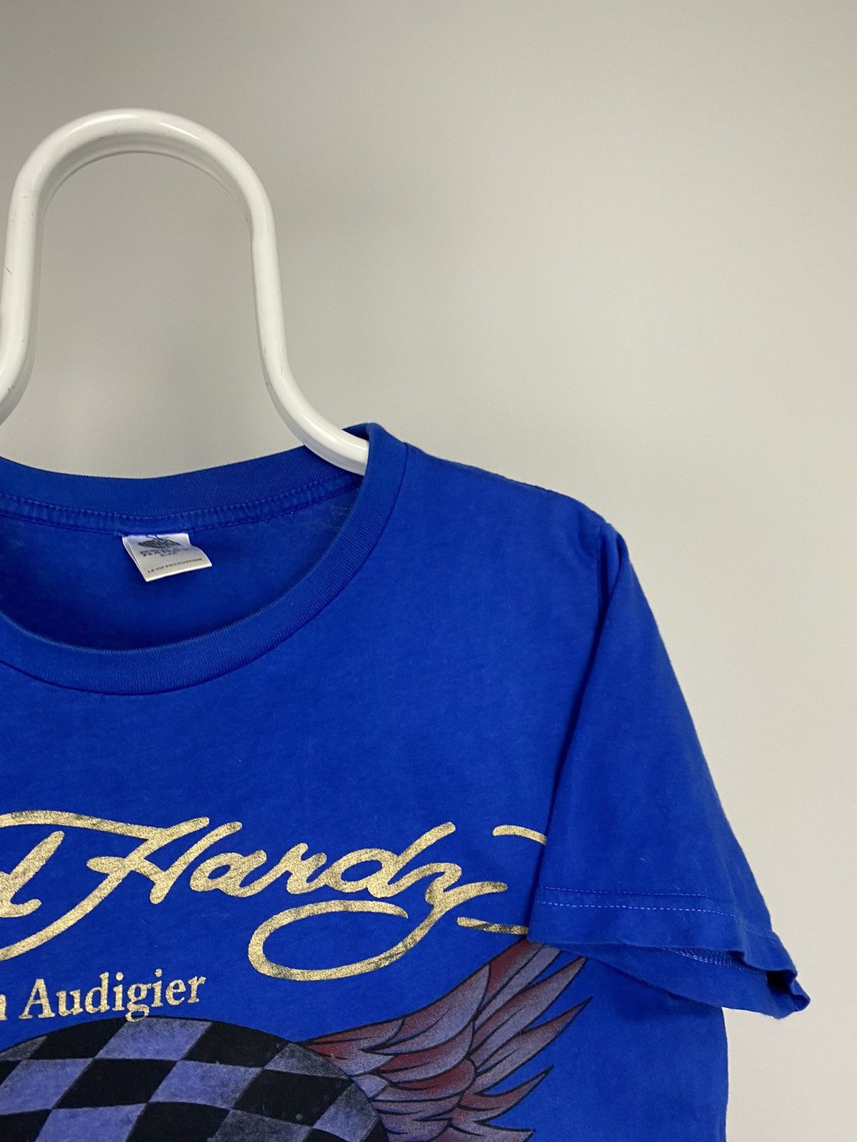 Christian Audigier × Ed Hardy × Vintage Ed Hardy Christian Audiger vintage T-shirt blue Y2K Size US S / EU 44-46 / 1 - 6 Thumbnail
