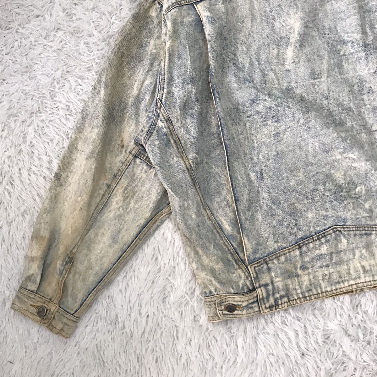 Japanese Brand Vtg YVES BOUTIQUE Denim Jacket Bleach Style Size US L / EU 52-54 / 3 - 8 Thumbnail