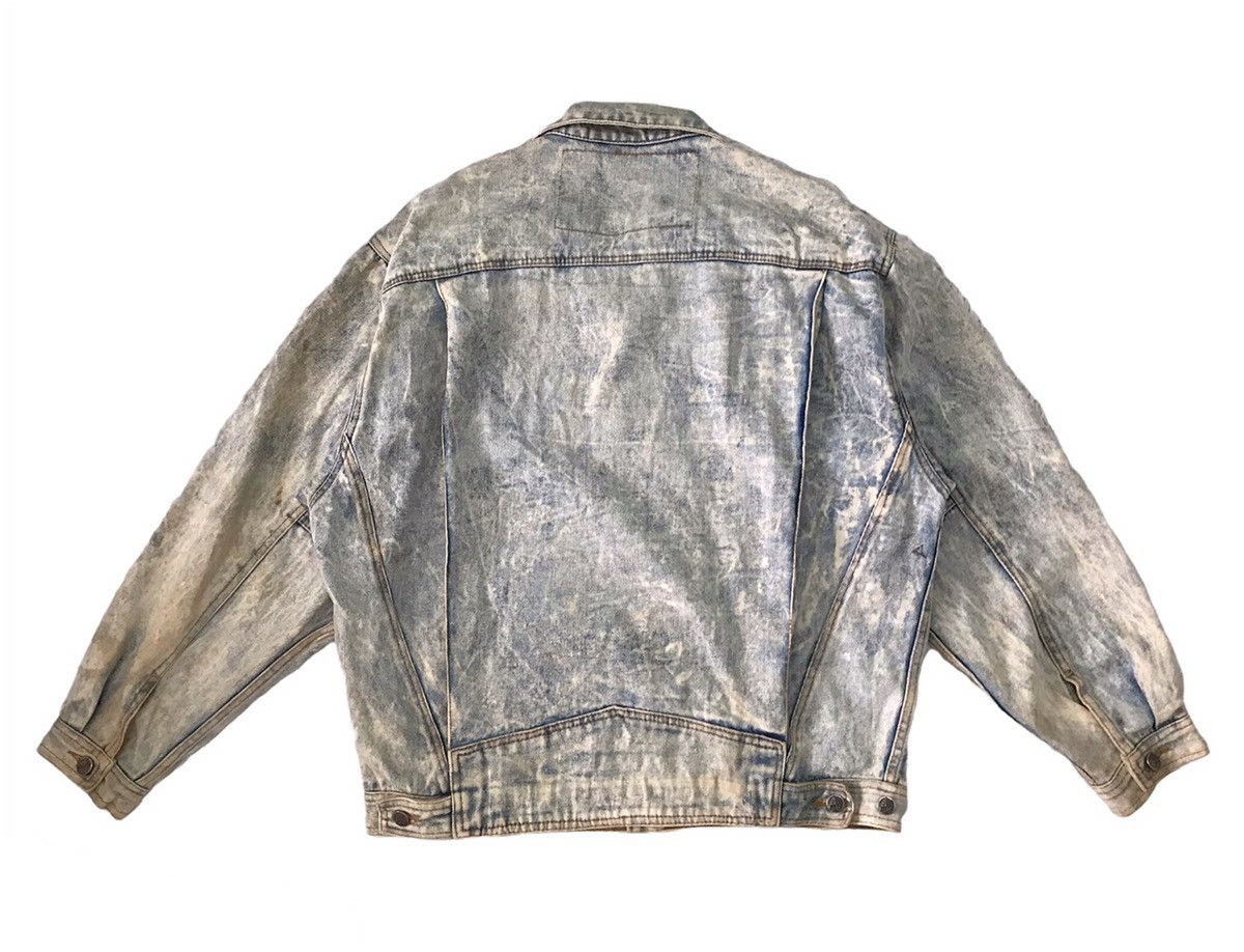 Japanese Brand Vtg YVES BOUTIQUE Denim Jacket Bleach Style Size US L / EU 52-54 / 3 - 2 Thumbnail