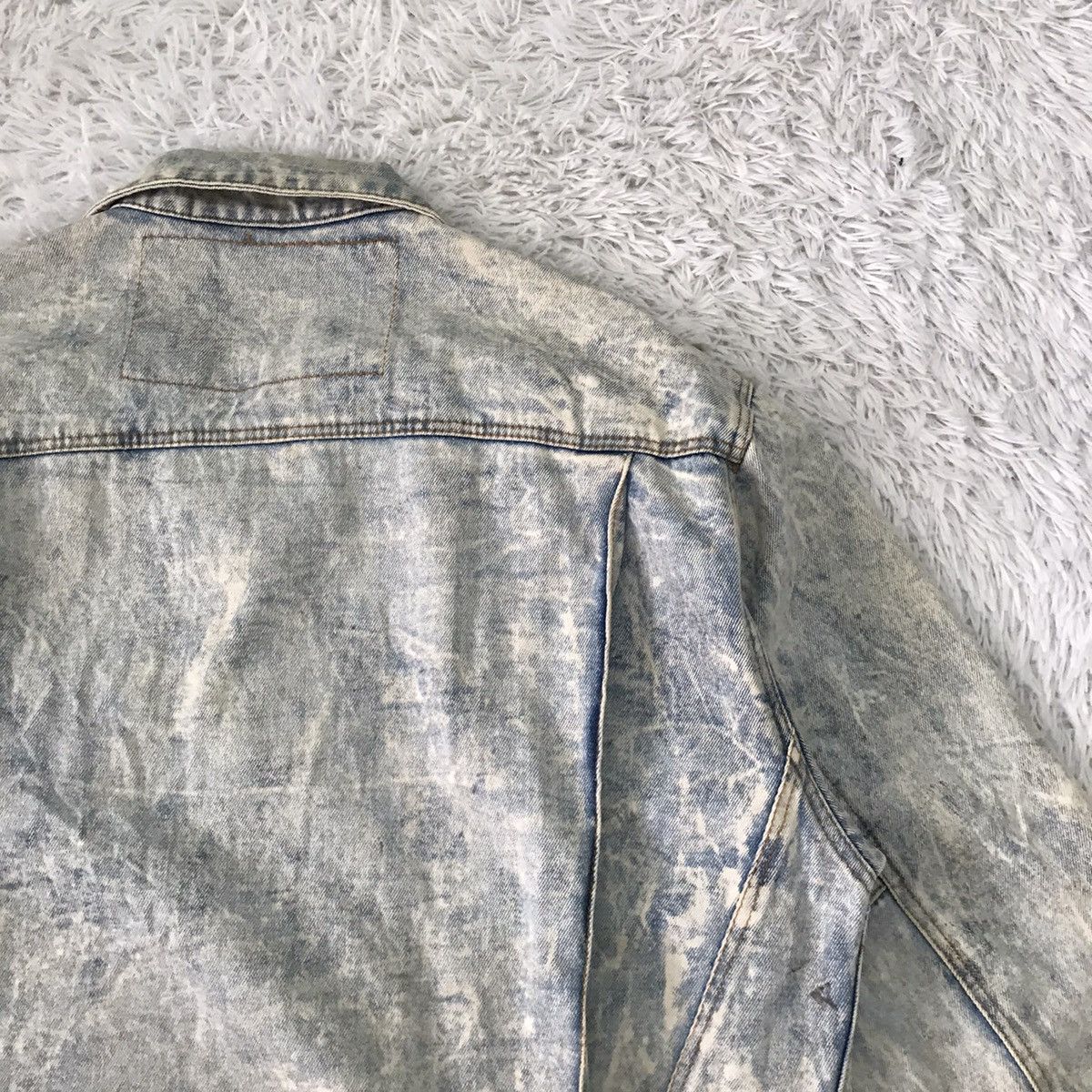 Japanese Brand Vtg YVES BOUTIQUE Denim Jacket Bleach Style Size US L / EU 52-54 / 3 - 10 Thumbnail