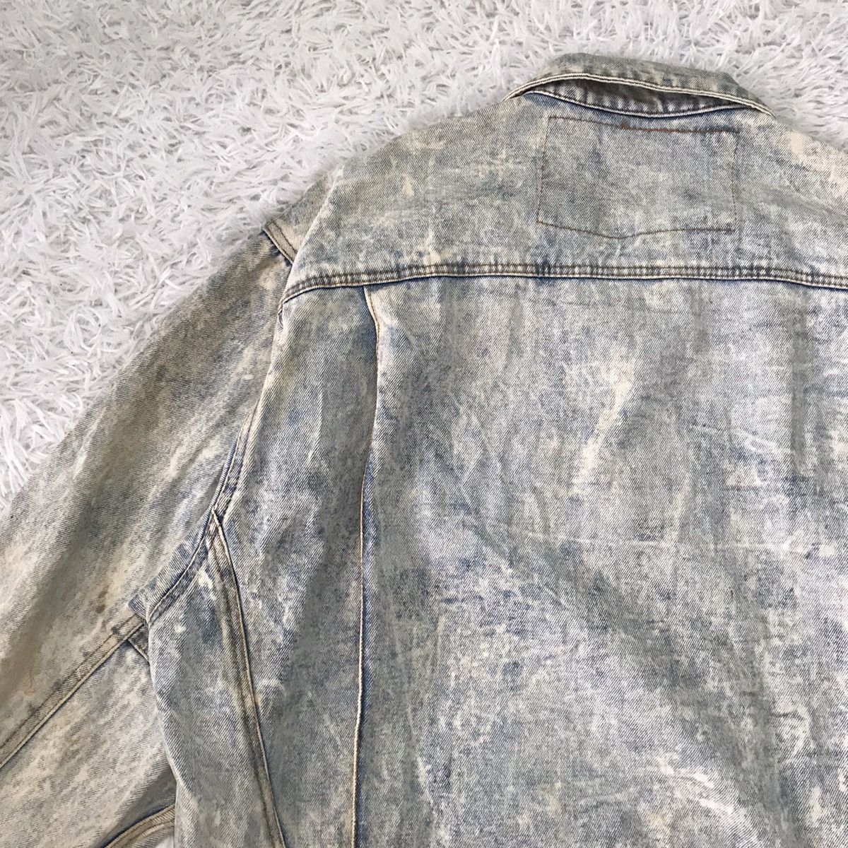Japanese Brand Vtg YVES BOUTIQUE Denim Jacket Bleach Style Size US L / EU 52-54 / 3 - 11 Thumbnail
