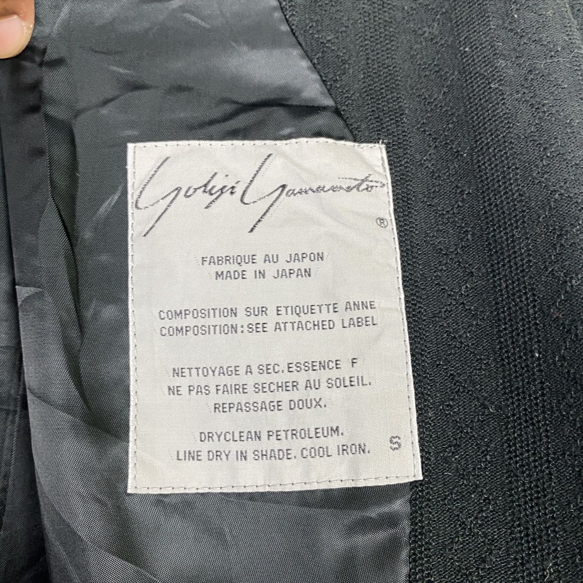 Japanese Brand × Yohji Yamamoto Yohji Yamamoto Long Jacket Size S / US 4 / IT 40 - 14 Thumbnail