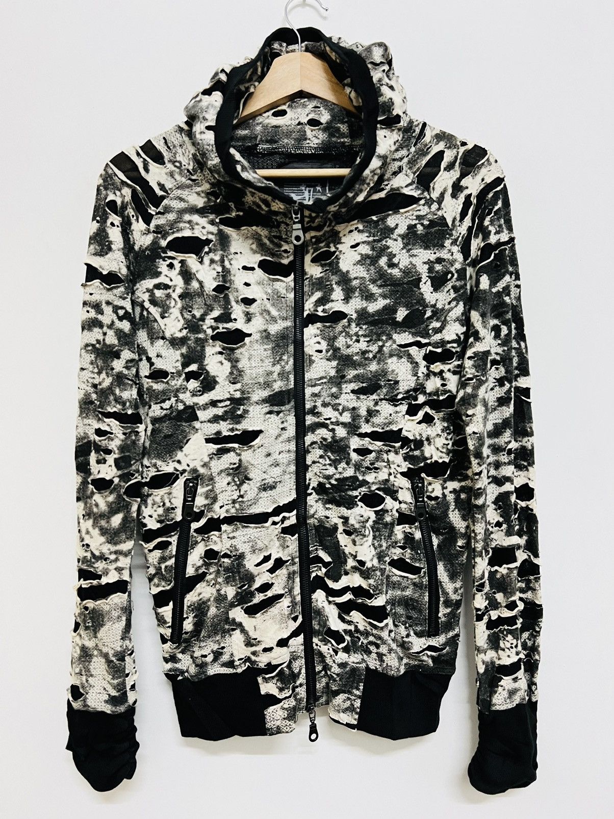 If Six Was Nine × Japanese Brand × Le Grande Bleu (L.G.B.) Rare Daily News Full Zip Hoodie Size US M / EU 48-50 / 2 - 2 Thumbnail