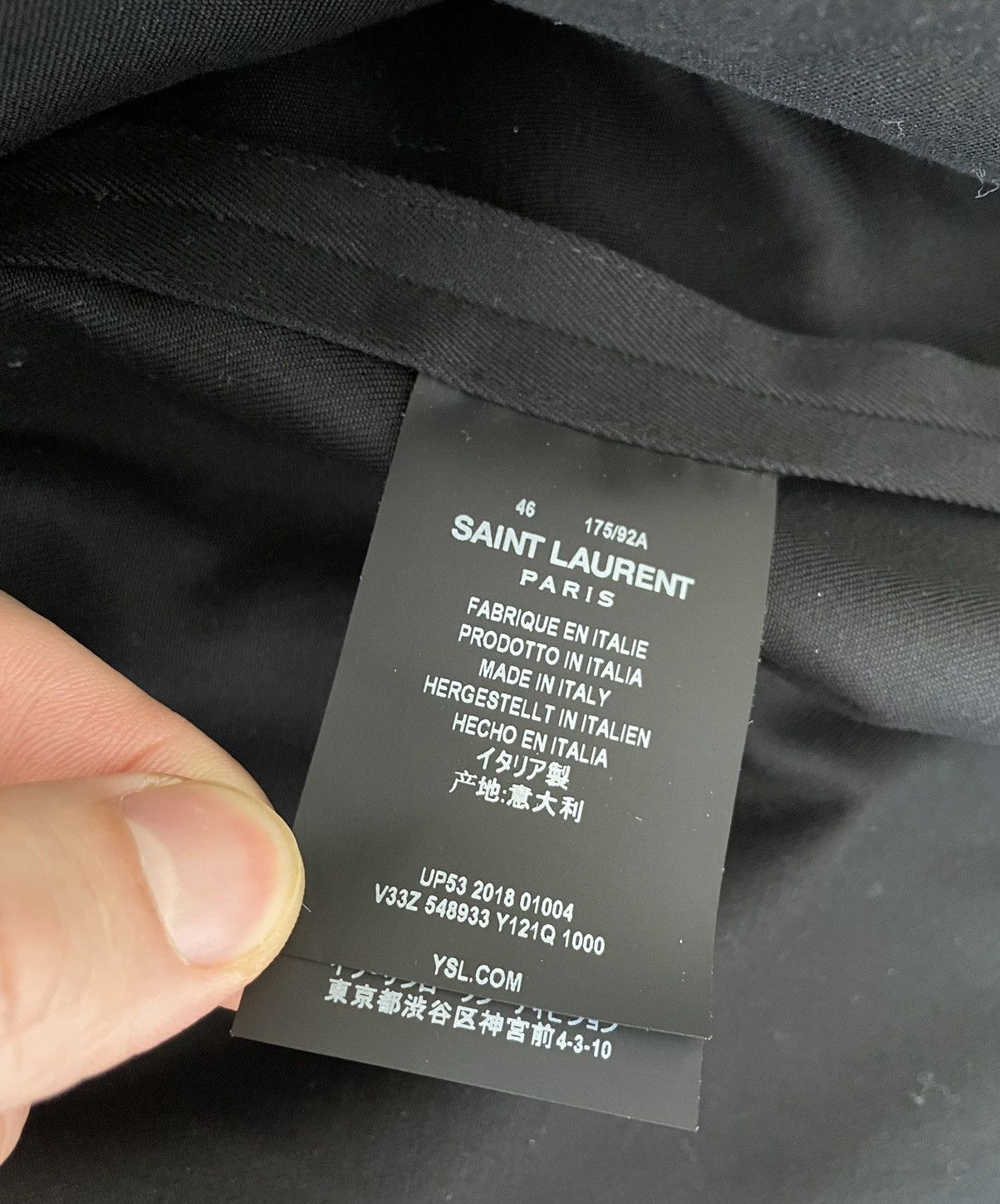 Hedi Slimane × Saint Laurent Paris × Yves Saint Laurent uper Runway Brand New Saint Laurent Laces Jacket Size US M / EU 48-50 / 2 - 7 Thumbnail