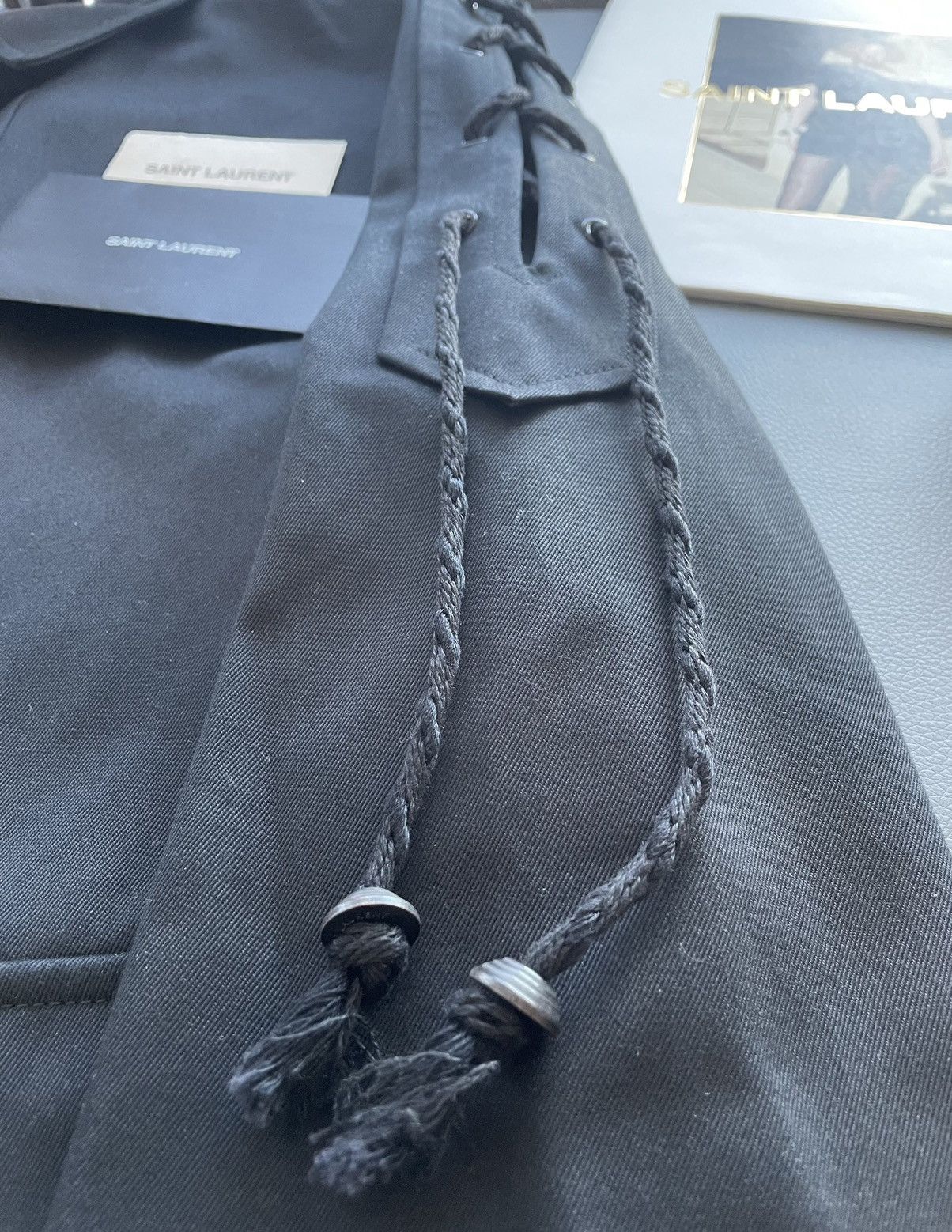 Hedi Slimane × Saint Laurent Paris × Yves Saint Laurent uper Runway Brand New Saint Laurent Laces Jacket Size US M / EU 48-50 / 2 - 23 Thumbnail