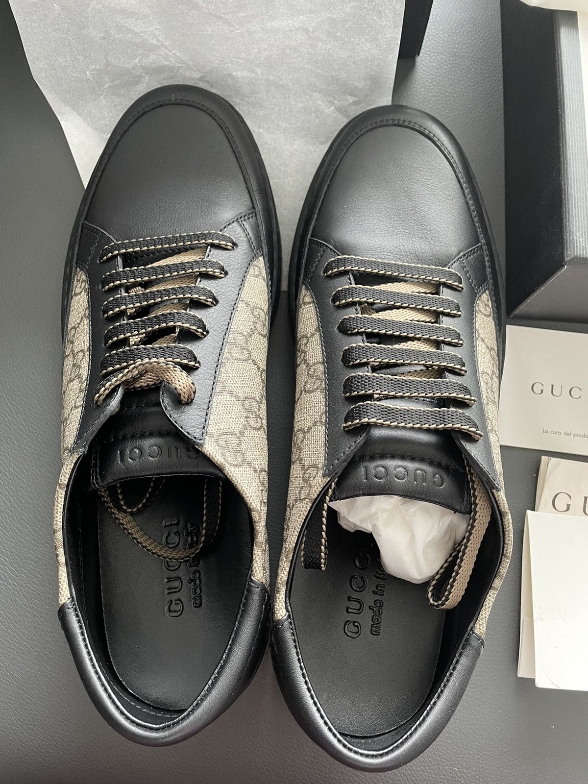 Gucci Rare Limited Edition Supreme Gucci Logo Leather Sneaker Size US 9 / EU 42 - 20 Thumbnail
