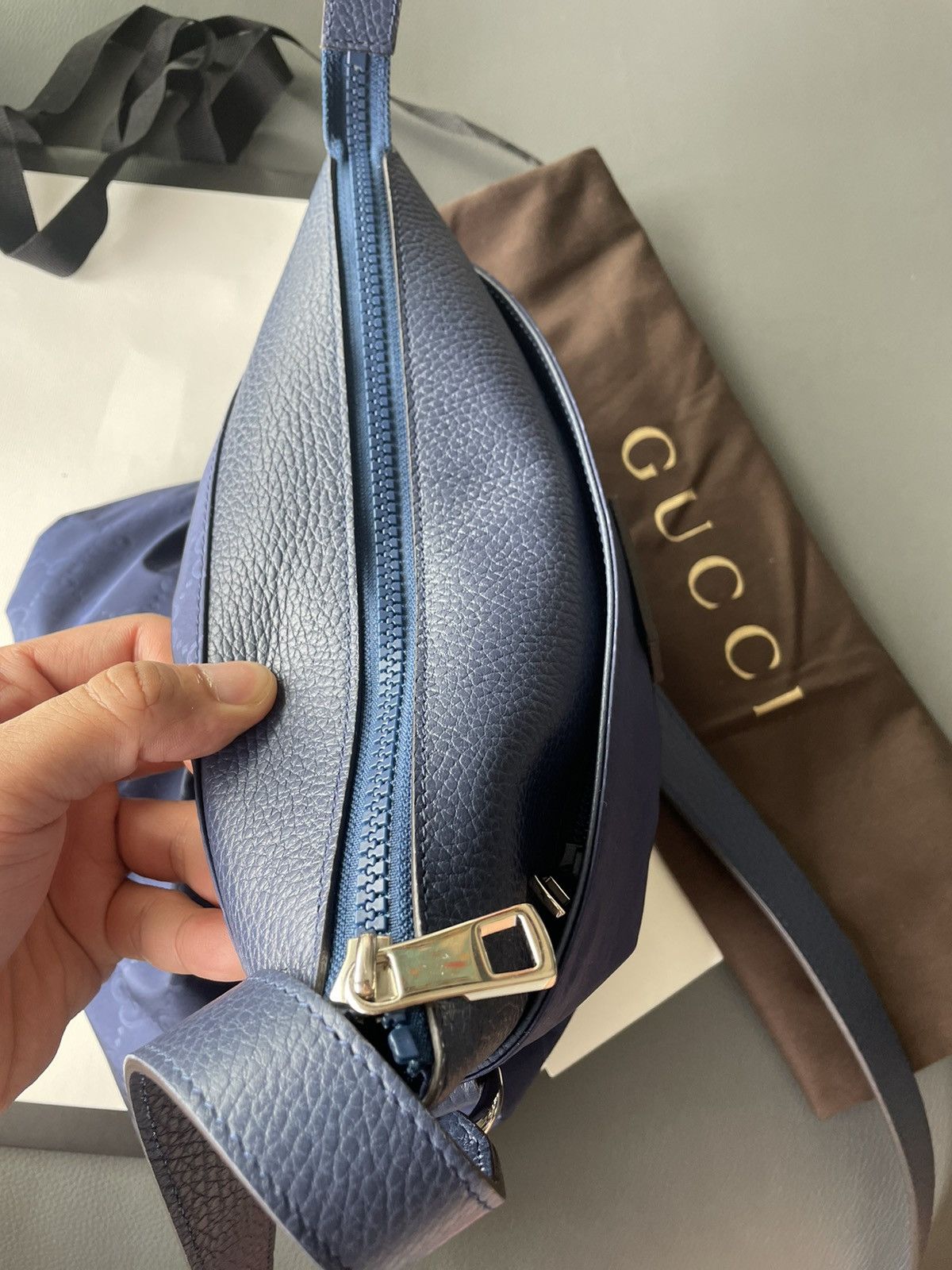 Gucci Runway LimitedEdition Brand New Rare Gucci Logo Leather Bag Size ONE SIZE - 25 Thumbnail