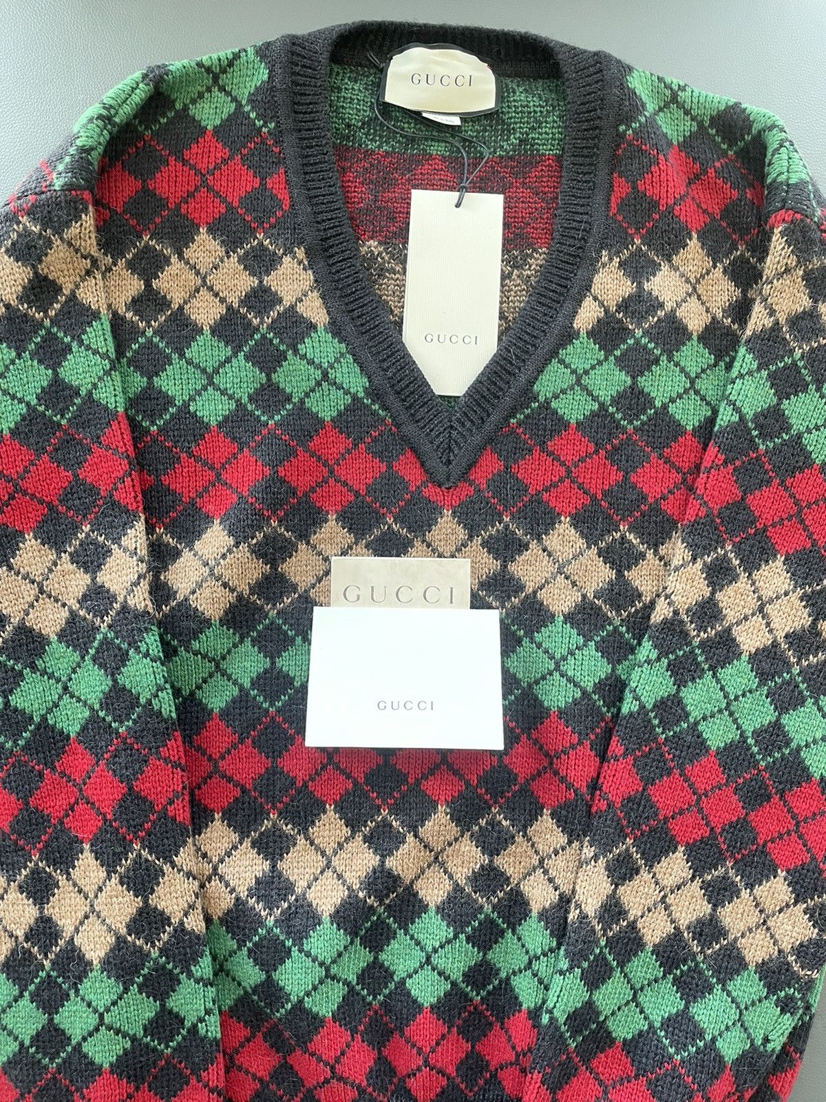 Gucci Super Runway Rare Brand New Oversized Alpaca Wool Sweater Size US XS / EU 42 / 0 - 15 Thumbnail