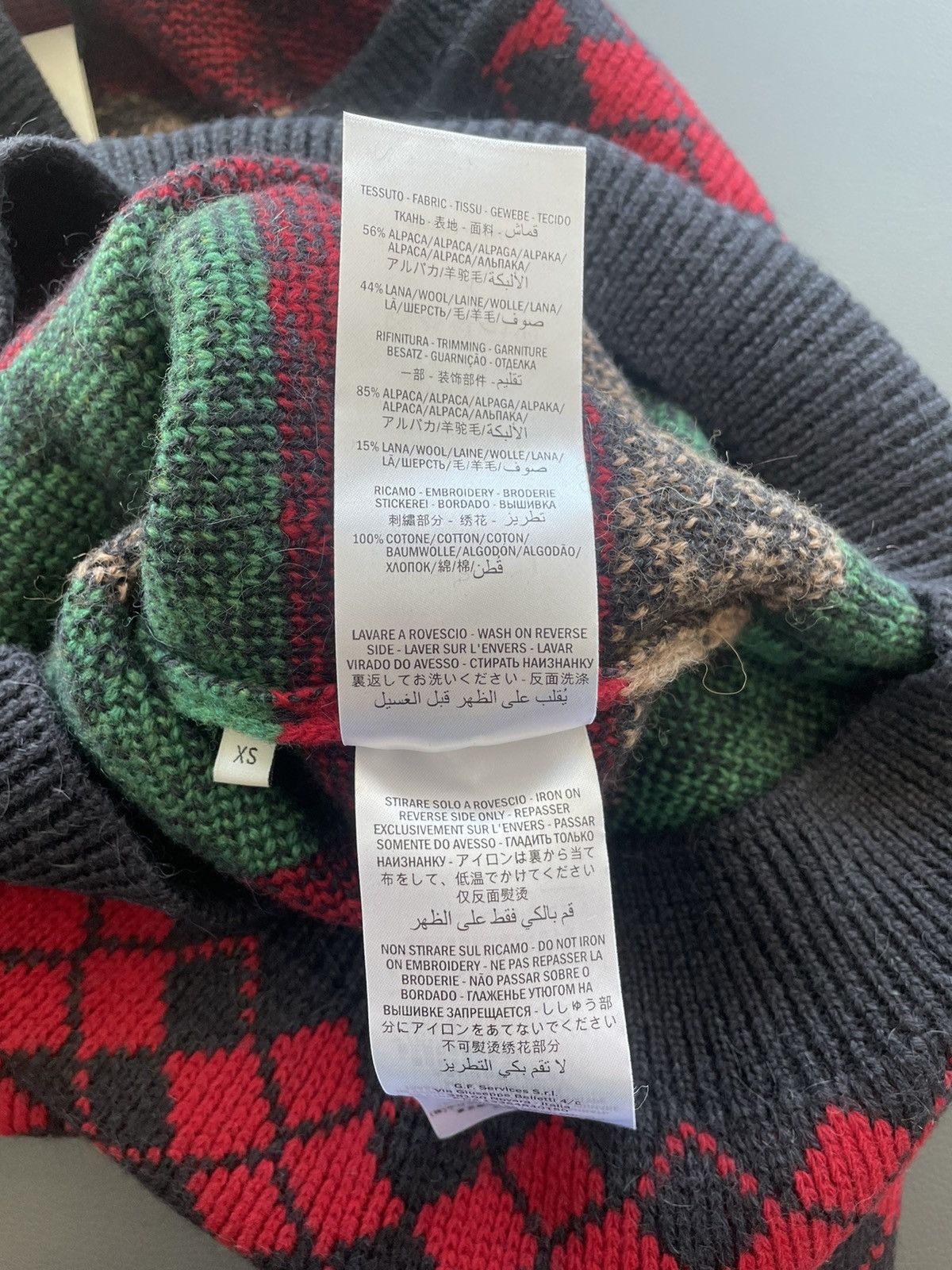 Gucci Super Runway Rare Brand New Oversized Alpaca Wool Sweater Size US XS / EU 42 / 0 - 10 Thumbnail