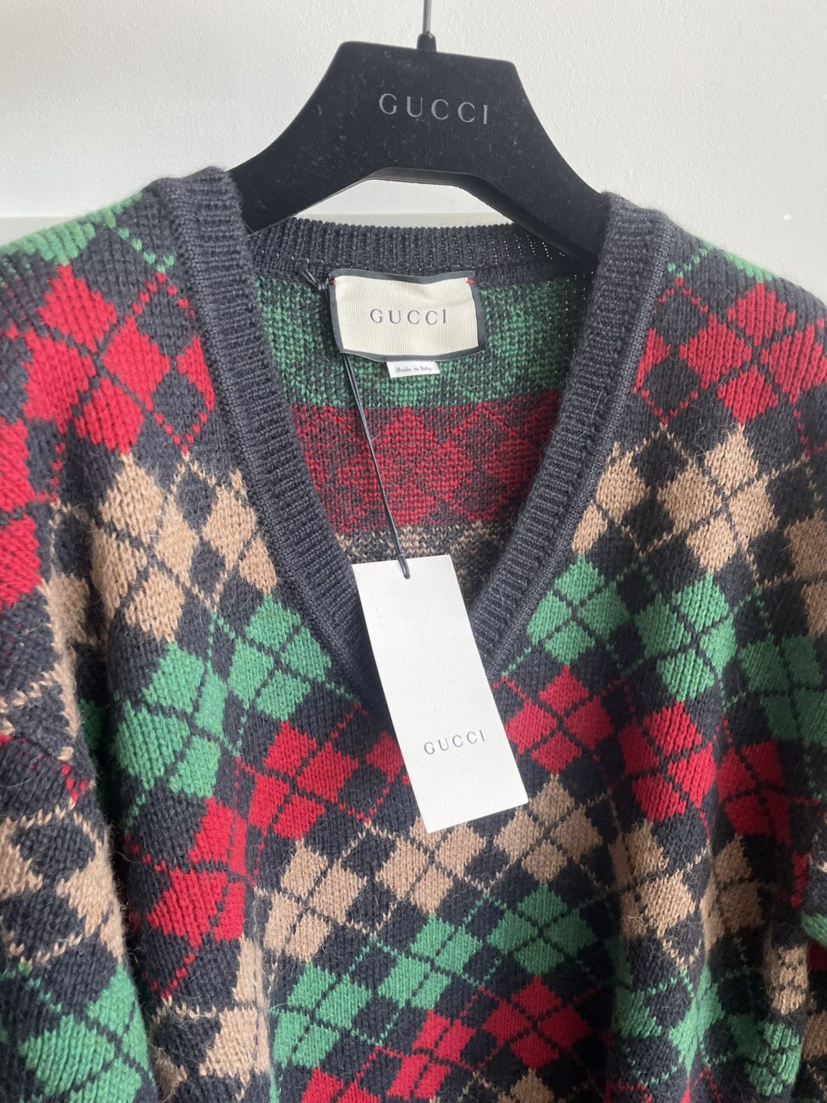 Gucci Super Runway Rare Brand New Oversized Alpaca Wool Sweater Size US XS / EU 42 / 0 - 17 Thumbnail