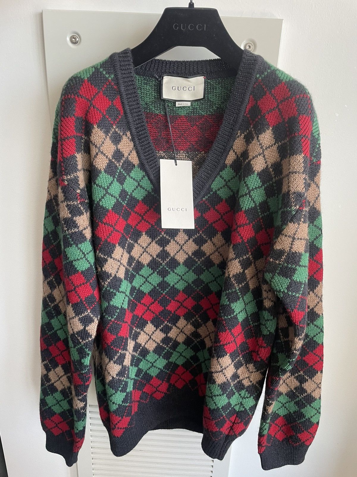 Gucci Super Runway Rare Brand New Oversized Alpaca Wool Sweater Size US XS / EU 42 / 0 - 18 Thumbnail