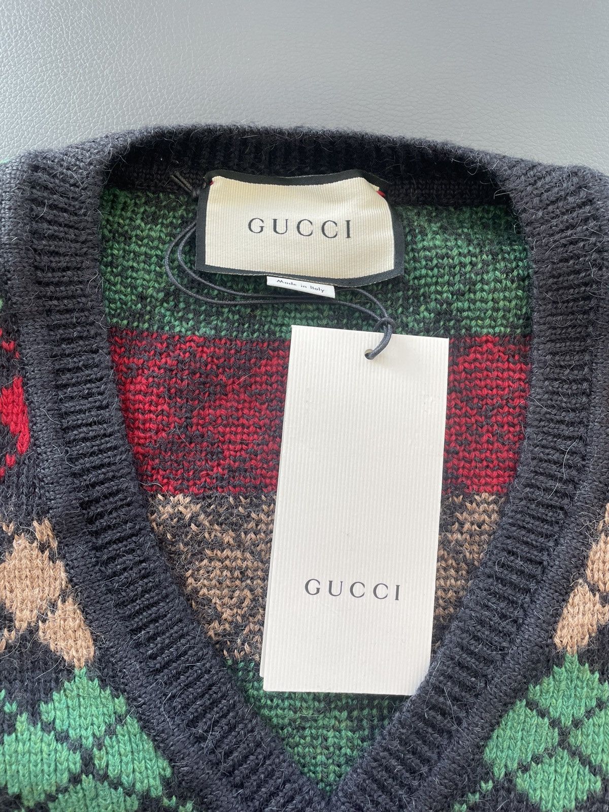Gucci Super Runway Rare Brand New Oversized Alpaca Wool Sweater Size US M / EU 48-50 / 2 - 12 Thumbnail