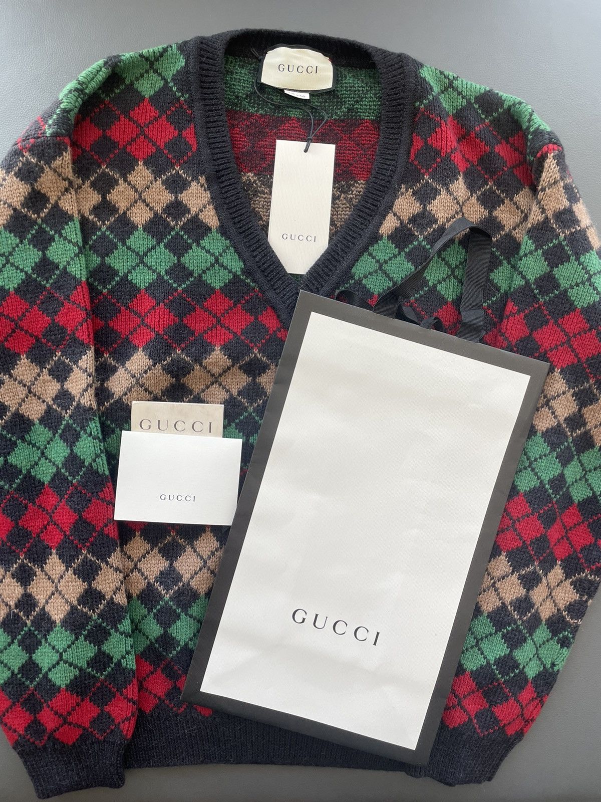 Gucci Super Runway Rare Brand New Oversized Alpaca Wool Sweater Size US M / EU 48-50 / 2 - 14 Thumbnail