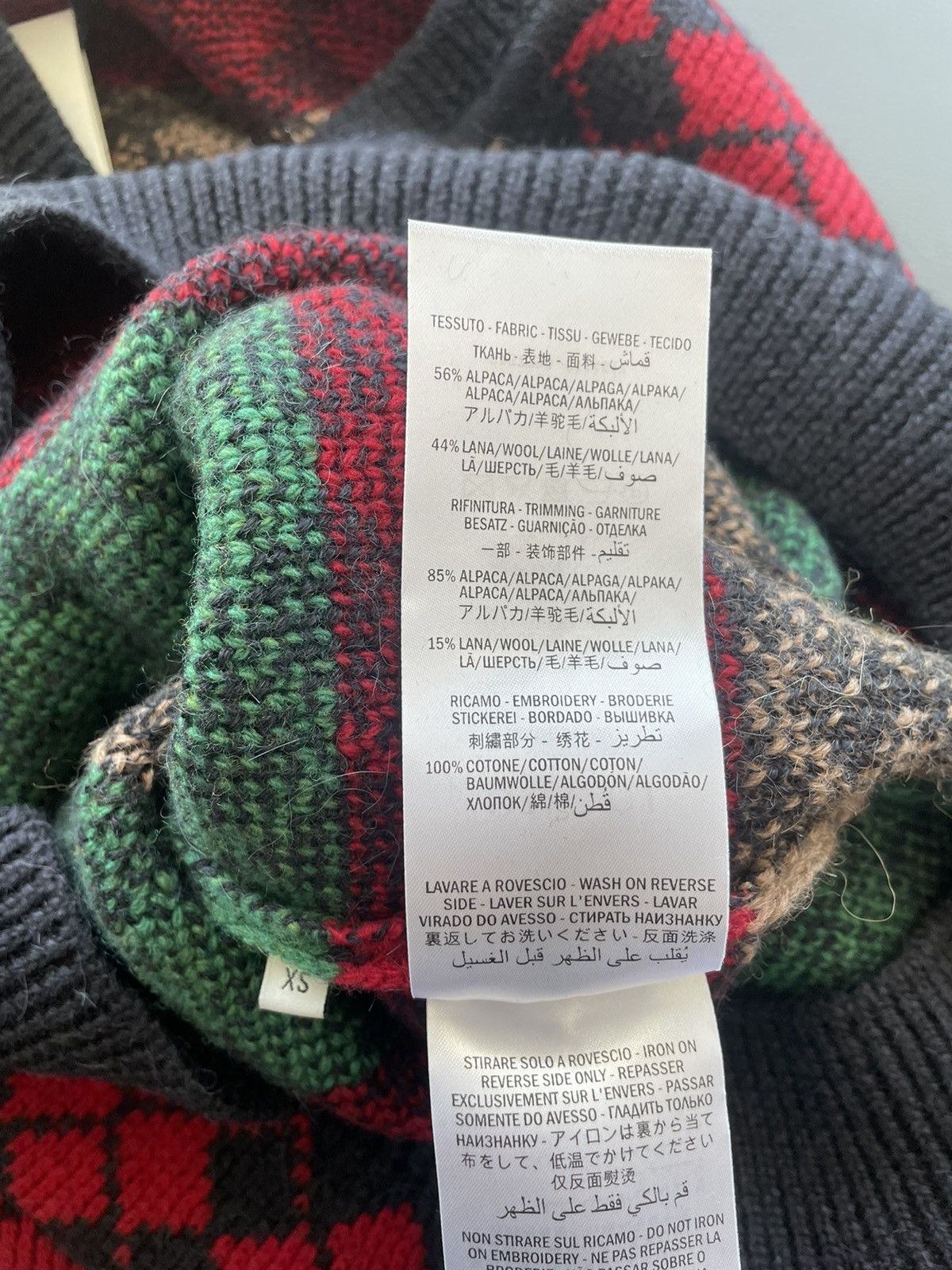 Gucci Super Runway Rare Brand New Oversized Alpaca Wool Sweater Size US M / EU 48-50 / 2 - 9 Thumbnail