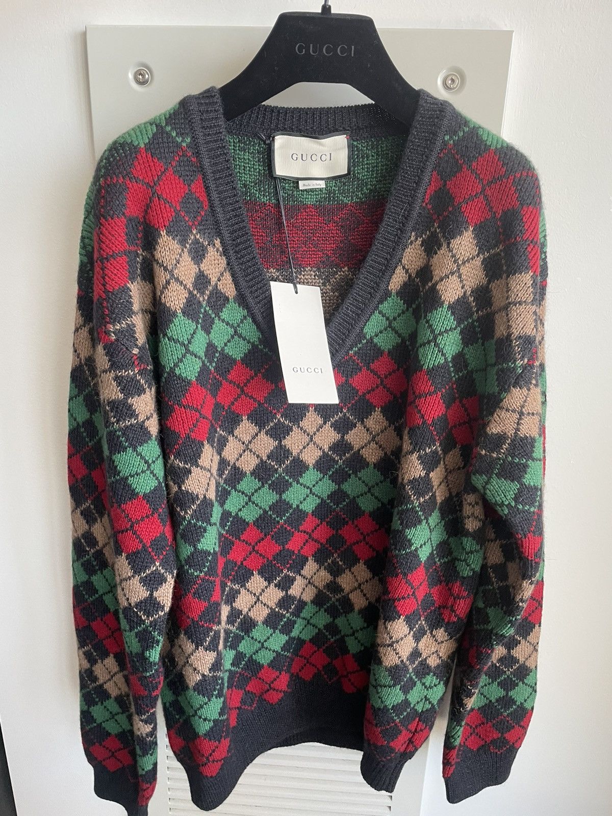 Gucci Super Runway Rare Brand New Oversized Alpaca Wool Sweater Size US M / EU 48-50 / 2 - 25 Thumbnail