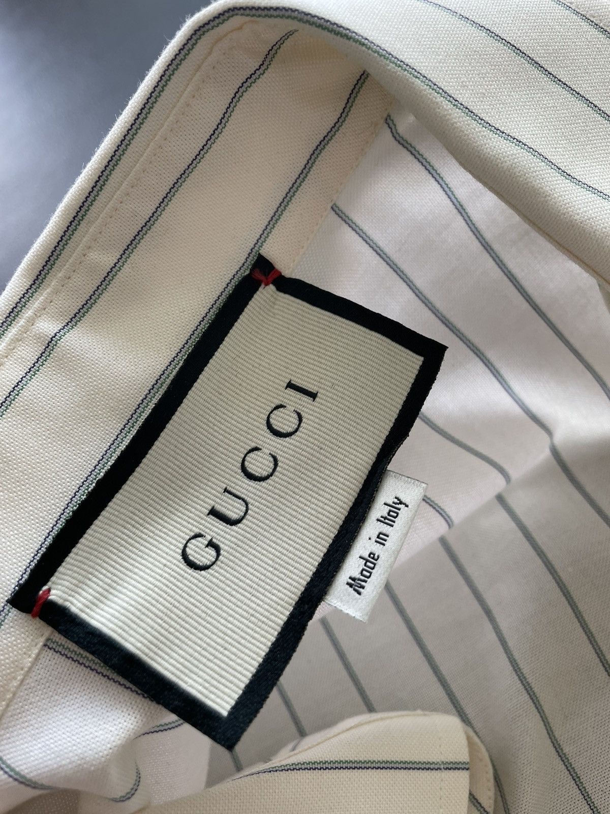 Gucci Brand New Limited Edition Runway Vintage Vibe Striped Shirt Size US XL / EU 56 / 4 - 4 Thumbnail