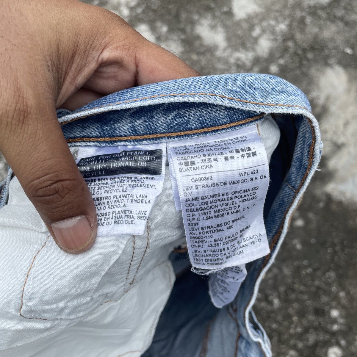 Levi's Vintage Levis Lot 501 Denim Jeans Size 29" - 6 Thumbnail