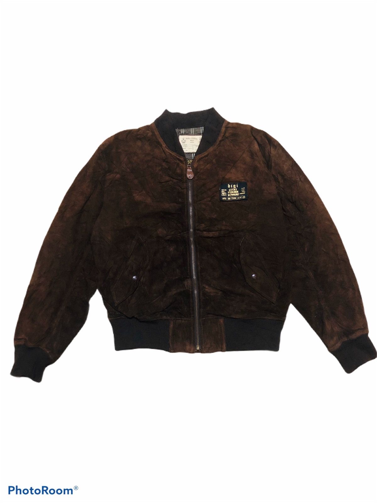 BIGI MUST GONE🔥Vintage BIGI SUEDE Leather Varsity Men’s Bigi Size US M / EU 48-50 / 2 - 2 Thumbnail