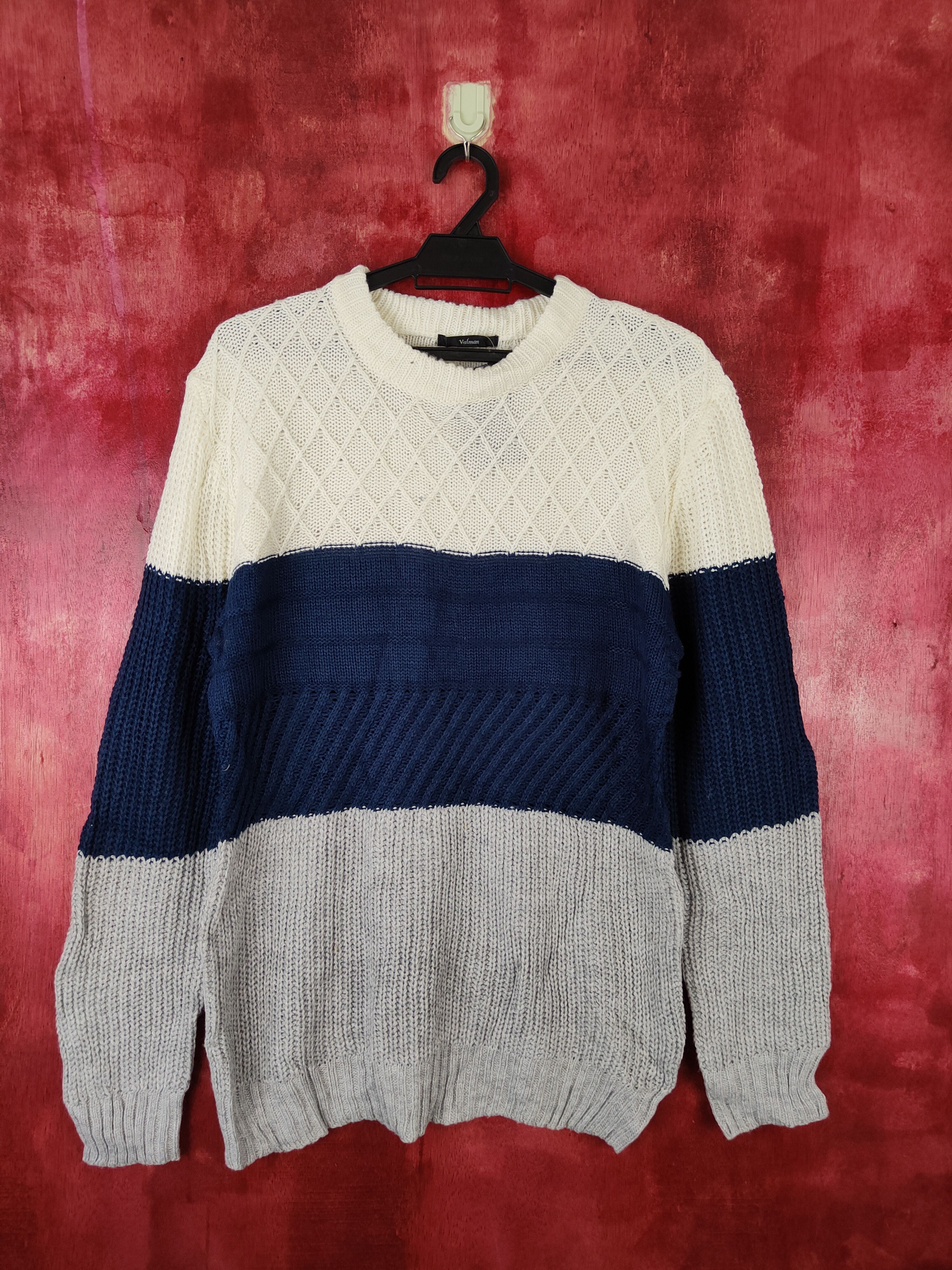 Japanese Brand × Vintage Valman White Knitwear #5170 Size US M / EU 48-50 / 2 - 1 Thumbnail