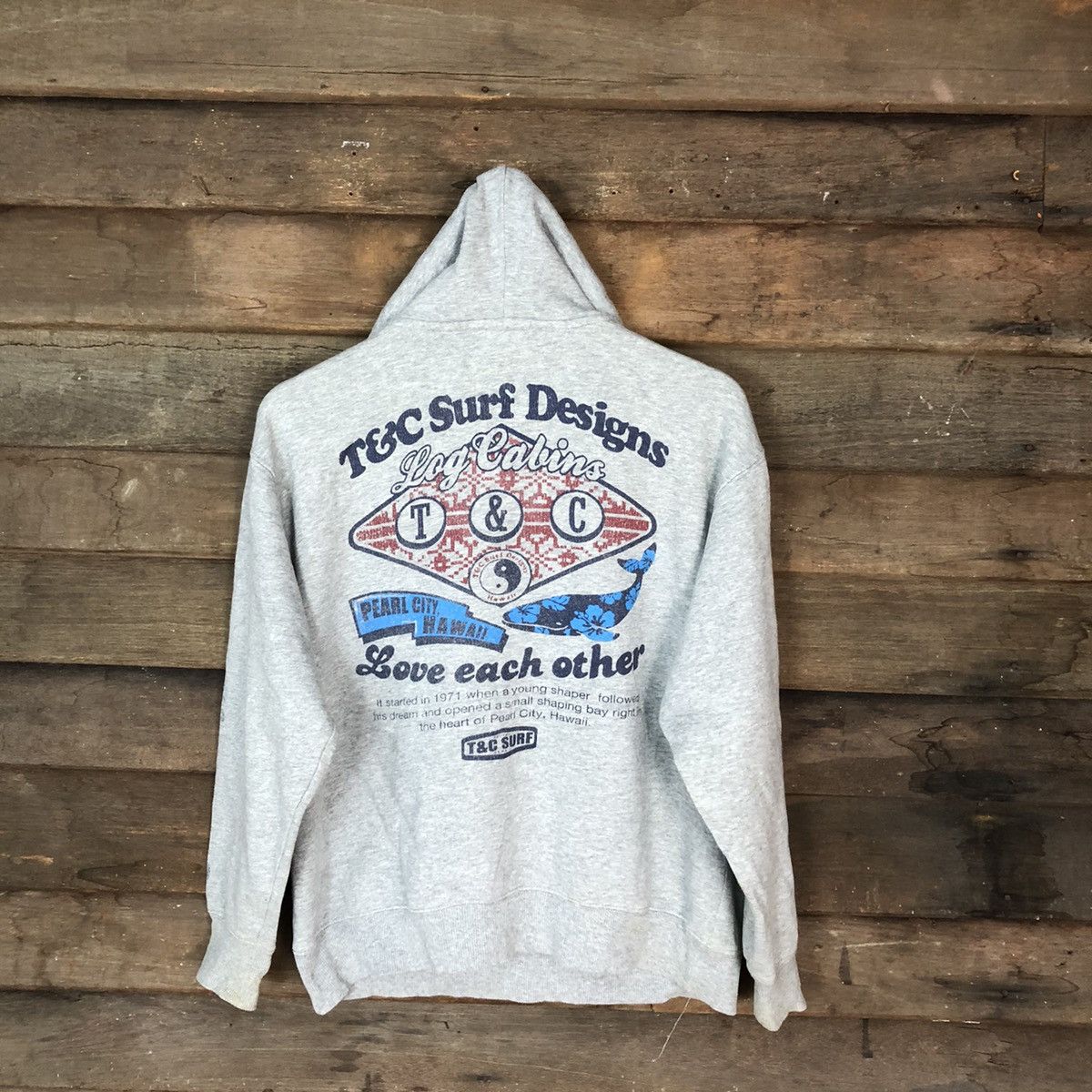 Japanese Brand T&C Surf Des Grey Hoodie #4769 Size US M / EU 48-50 / 2 - 1 Thumbnail