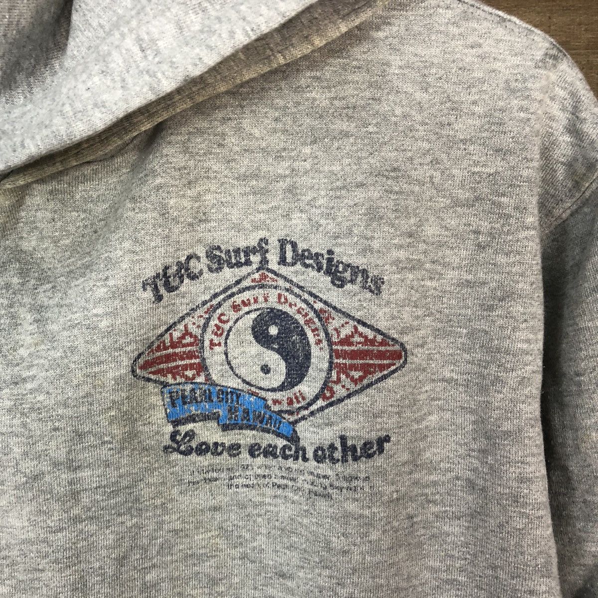 Japanese Brand T&C Surf Des Grey Hoodie #4769 Size US M / EU 48-50 / 2 - 8 Thumbnail