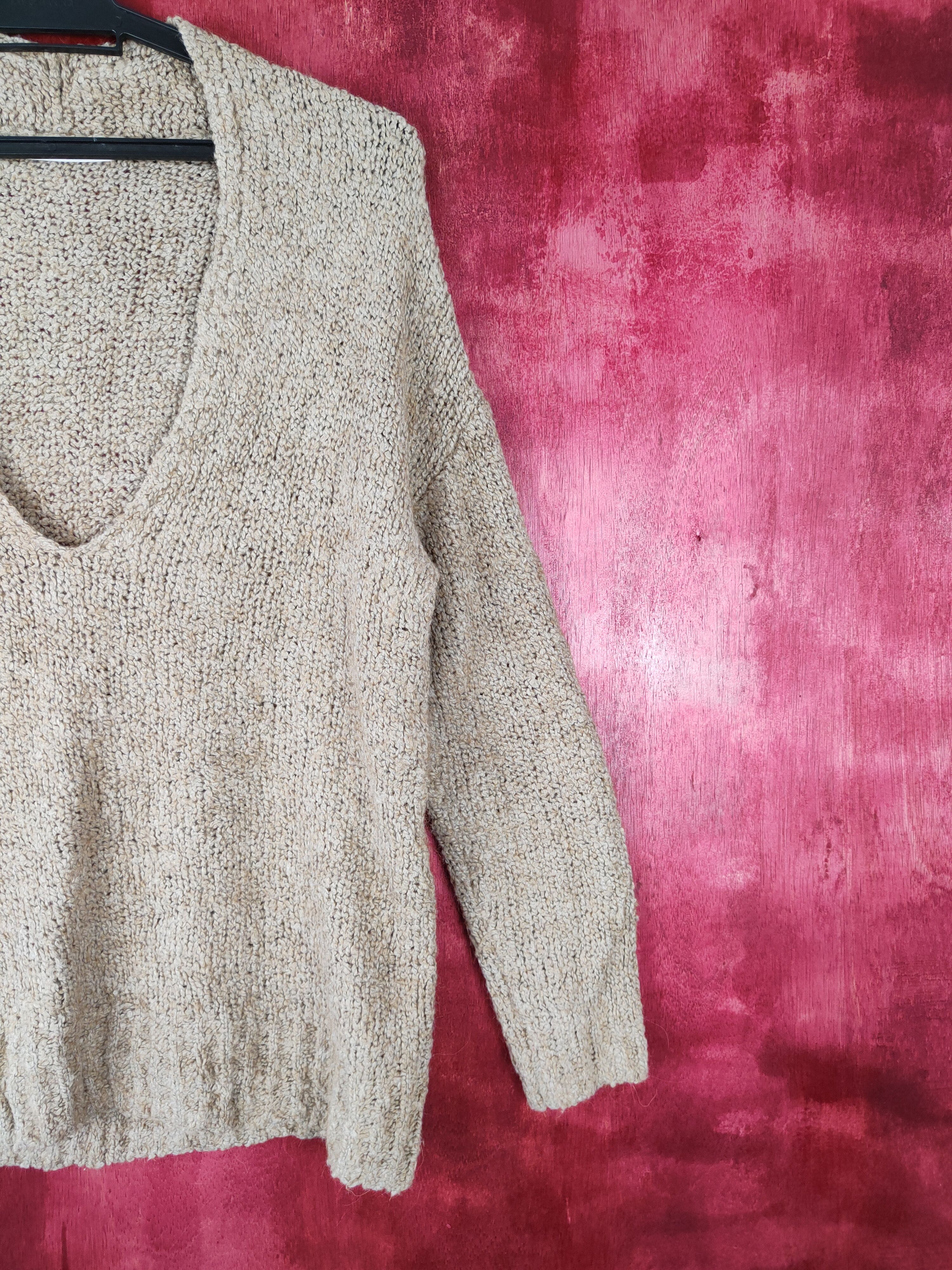 URBAN RESEARCH DOORS Urban Research Doors Brown Shag Shaggy Fur Knitwear #S374 Size M / US 6-8 / IT 42-44 - 4 Thumbnail
