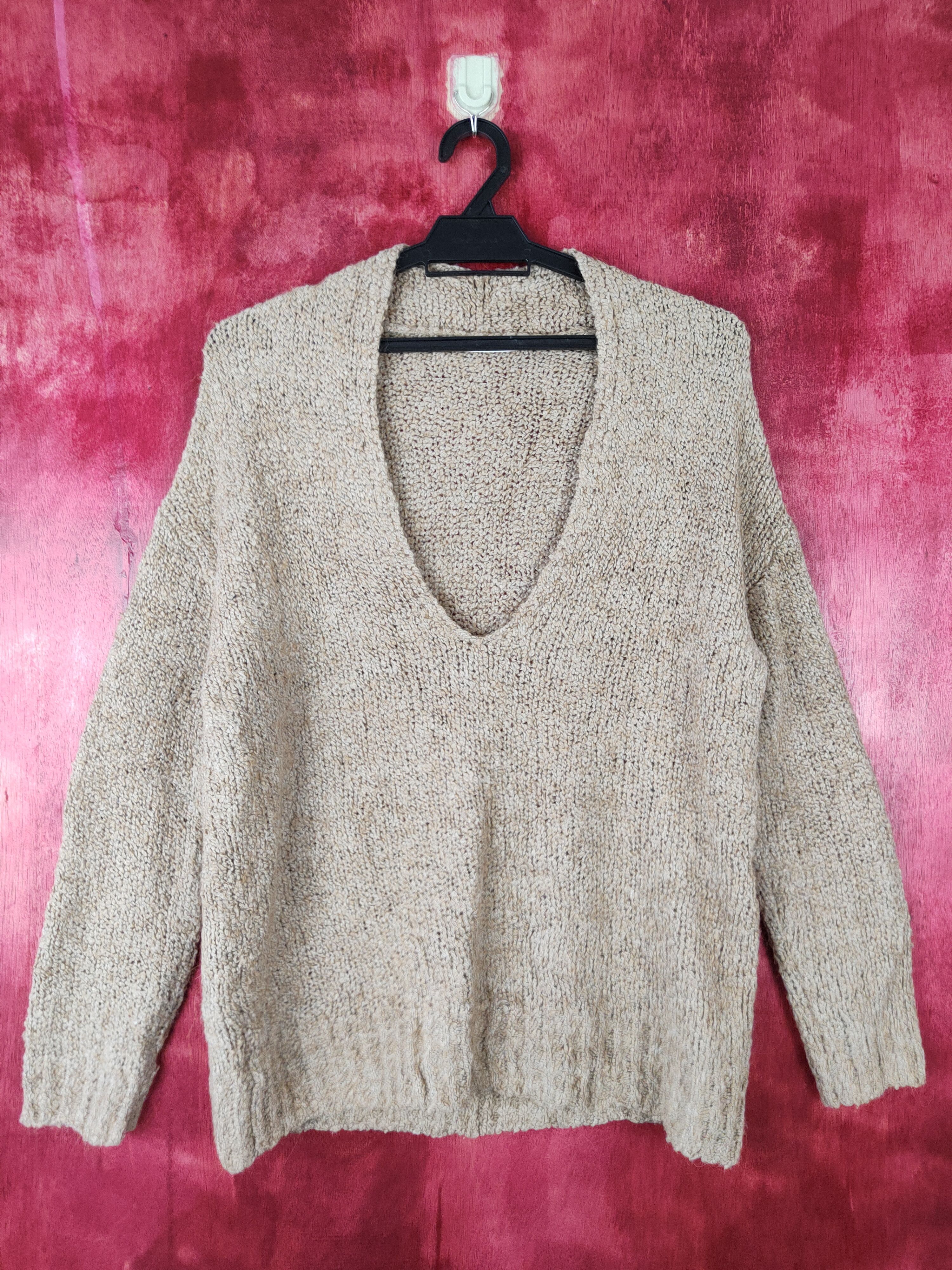 URBAN RESEARCH DOORS Urban Research Doors Brown Shag Shaggy Fur Knitwear #S374 Size M / US 6-8 / IT 42-44 - 1 Thumbnail