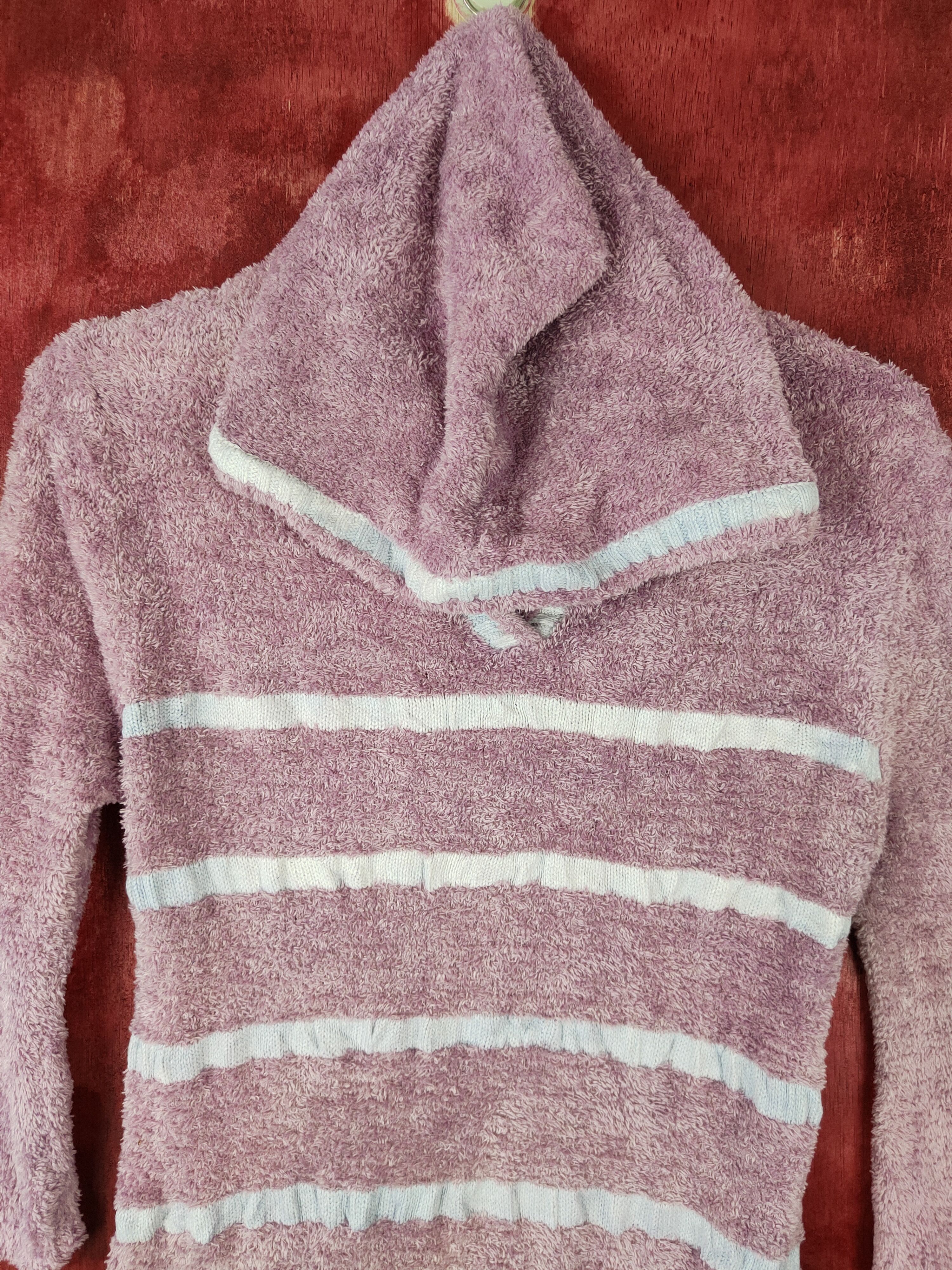 Japanese Brand × Other Afternoontea Wardrobe Purple Shag Shaggy Fur Knitwear #S371 Size M / US 6-8 / IT 42-44 - 2 Thumbnail