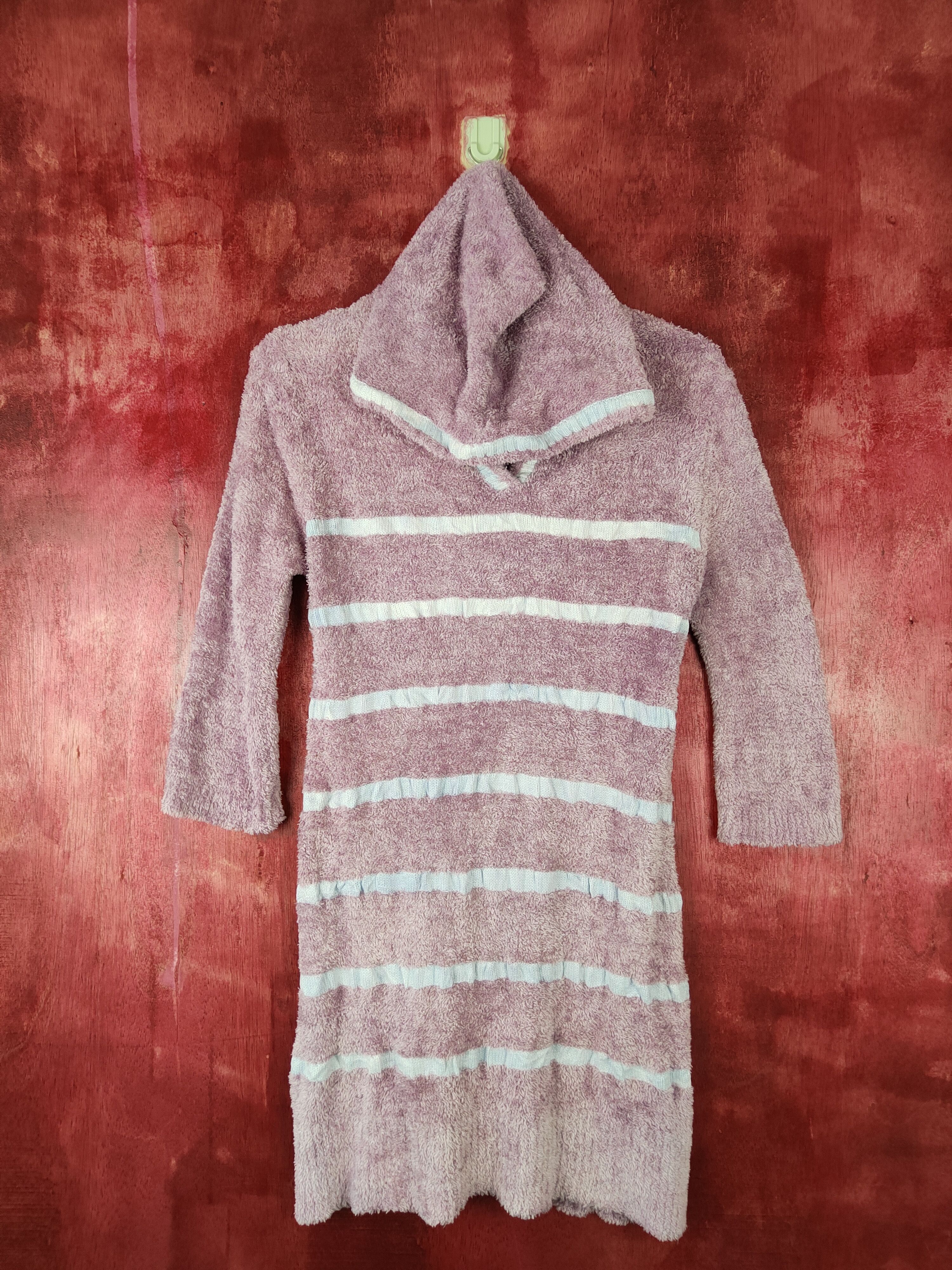 Japanese Brand × Other Afternoontea Wardrobe Purple Shag Shaggy Fur Knitwear #S371 Size M / US 6-8 / IT 42-44 - 1 Thumbnail