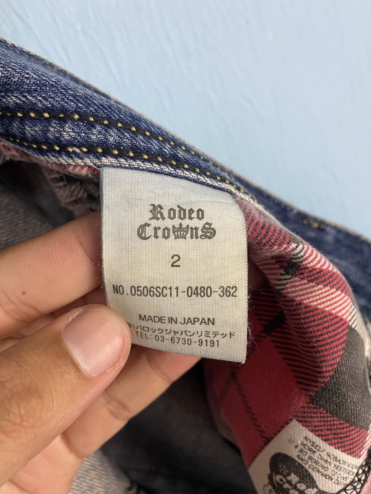 Vintage Rodeo Crown Selvedge Denim Distress style Size 34" / US 12 / IT 48 - 11 Thumbnail