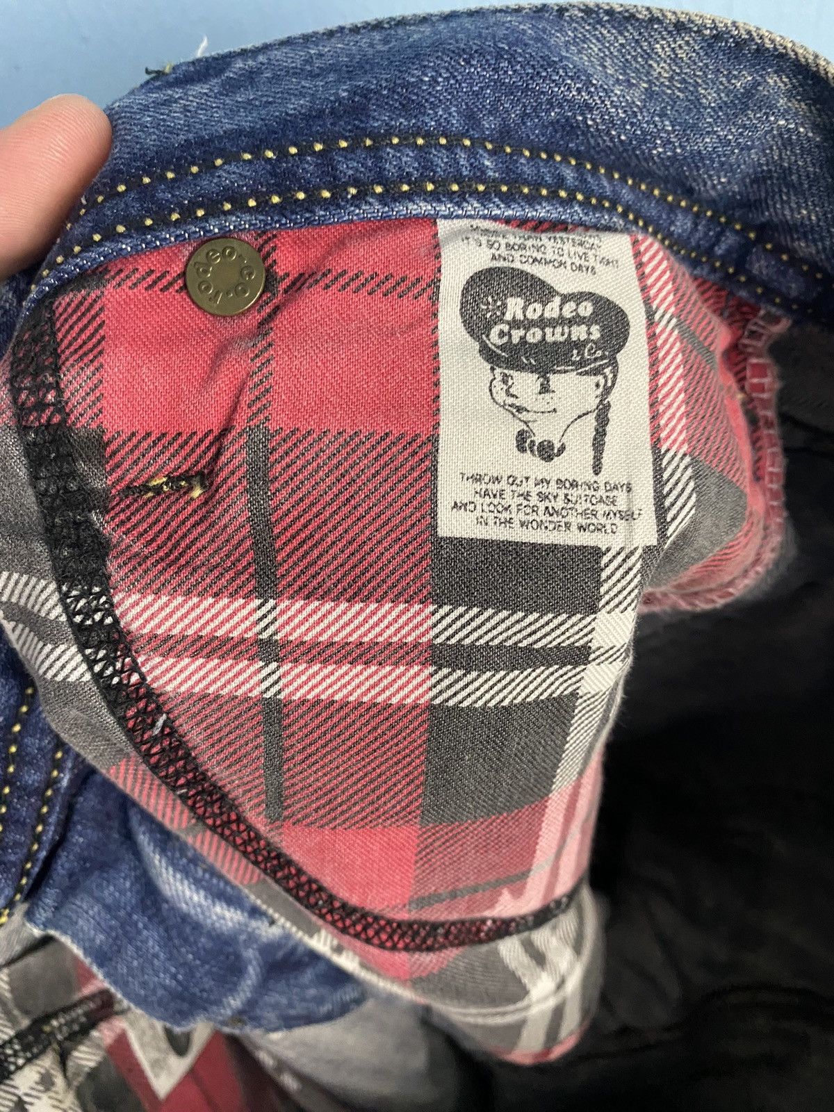 Vintage Rodeo Crown Selvedge Denim Distress style Size 34" / US 12 / IT 48 - 12 Thumbnail
