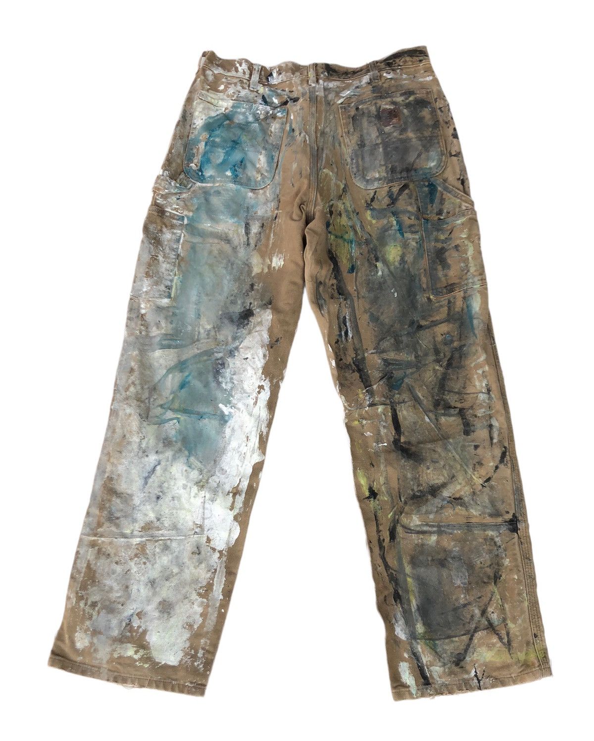 Carhartt × Japanese Brand × Vintage 💥Mega Rare!!!⚡️Carhatt Custom Painted Carpenters Size US 32 / EU 48 - 2 Thumbnail