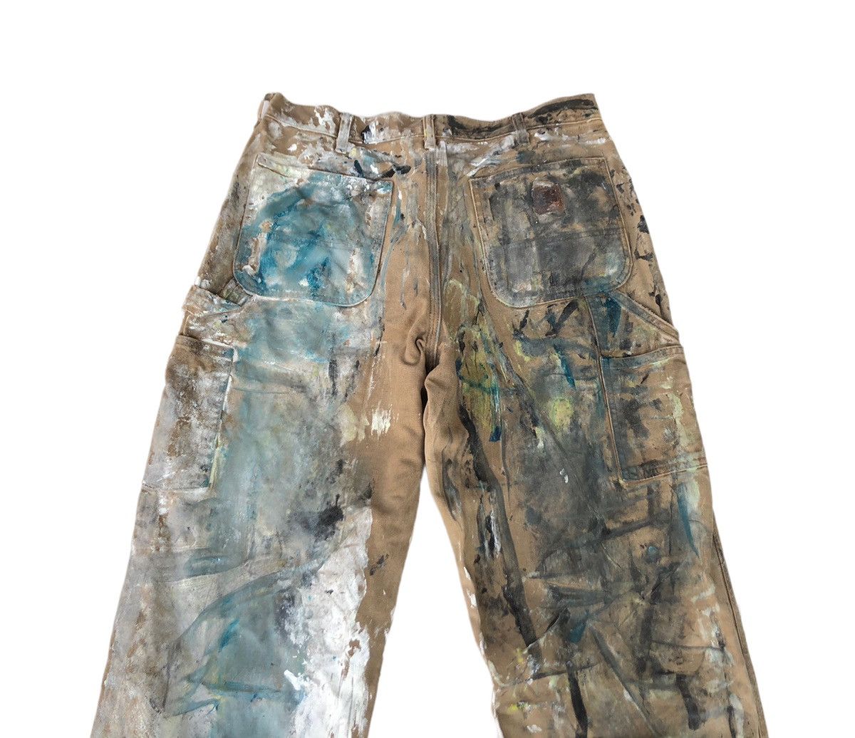Carhartt × Japanese Brand × Vintage 💥Mega Rare!!!⚡️Carhatt Custom Painted Carpenters Size US 32 / EU 48 - 6 Thumbnail
