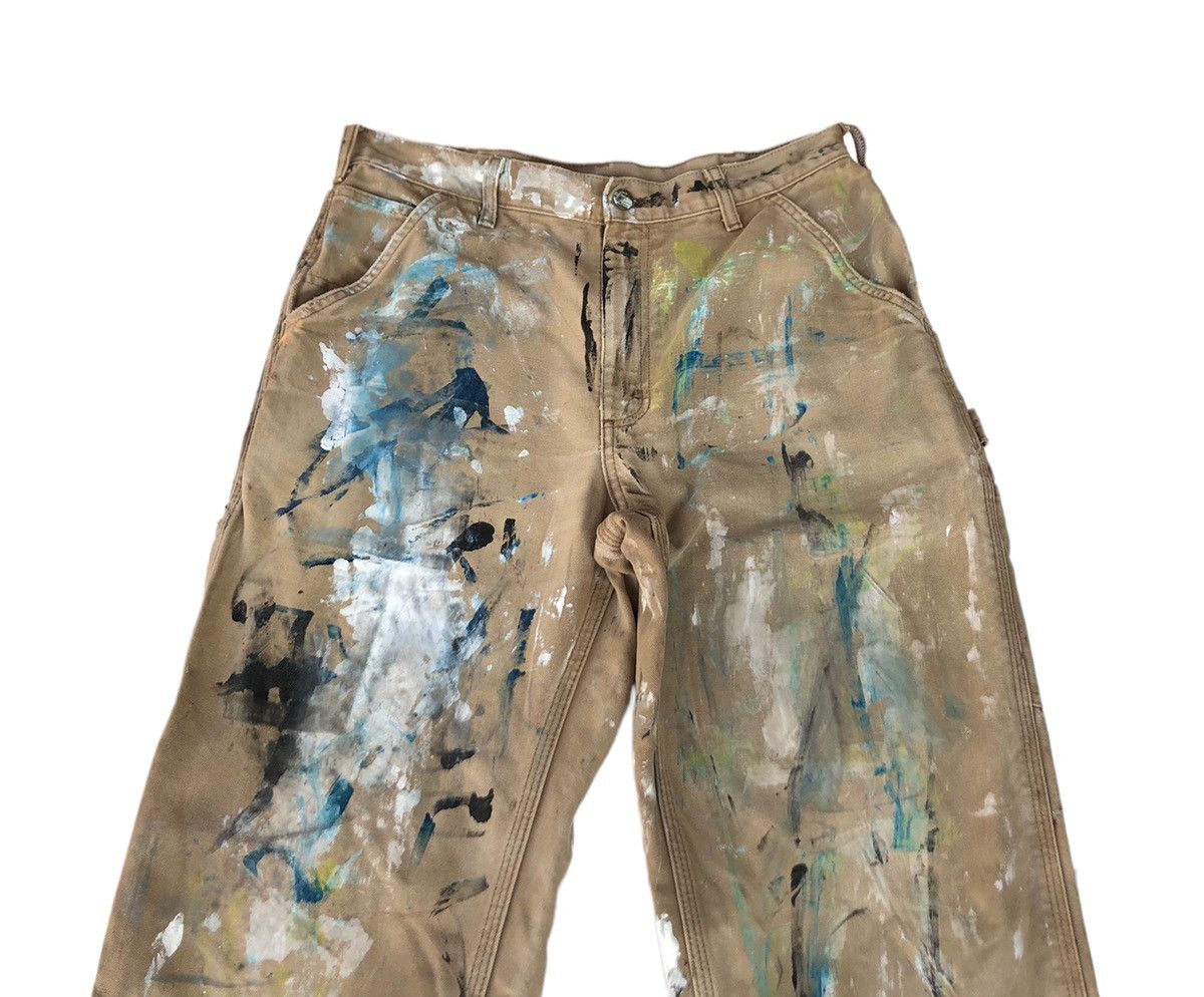 Carhartt × Japanese Brand × Vintage 💥Mega Rare!!!⚡️Carhatt Custom Painted Carpenters Size US 32 / EU 48 - 3 Thumbnail