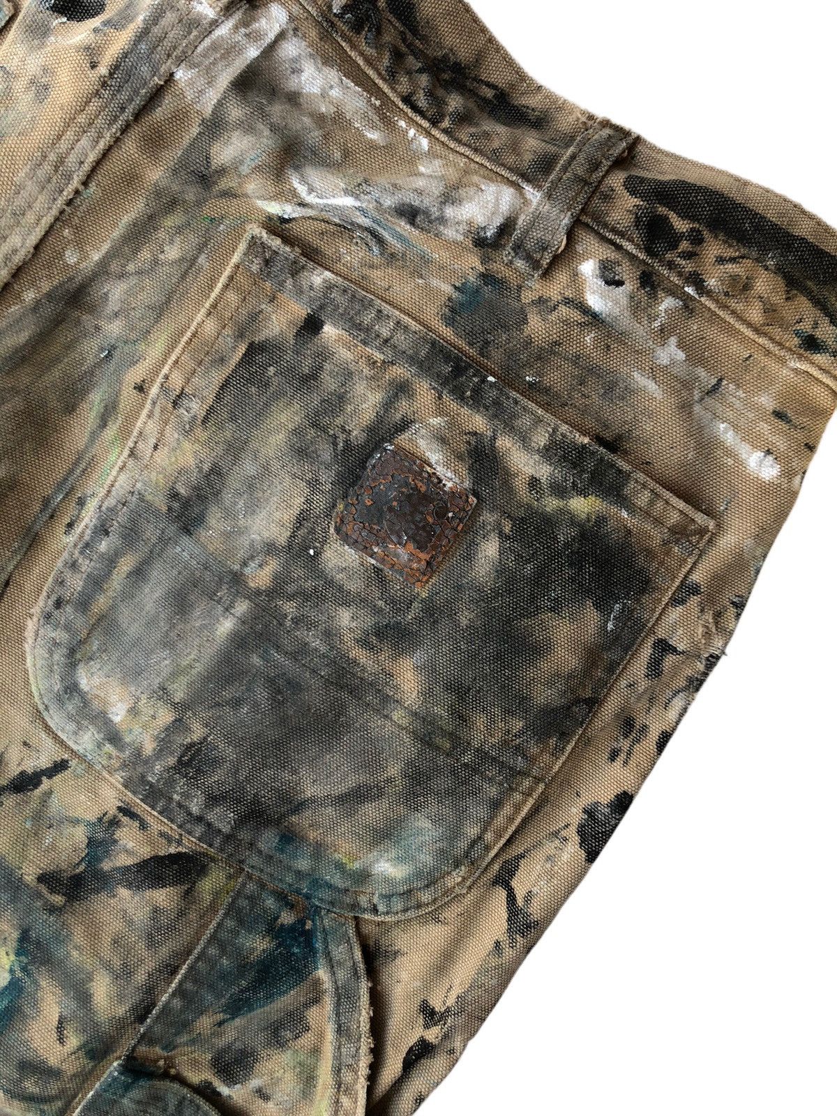 Carhartt × Japanese Brand × Vintage 💥Mega Rare!!!⚡️Carhatt Custom Painted Carpenters Size US 32 / EU 48 - 8 Thumbnail