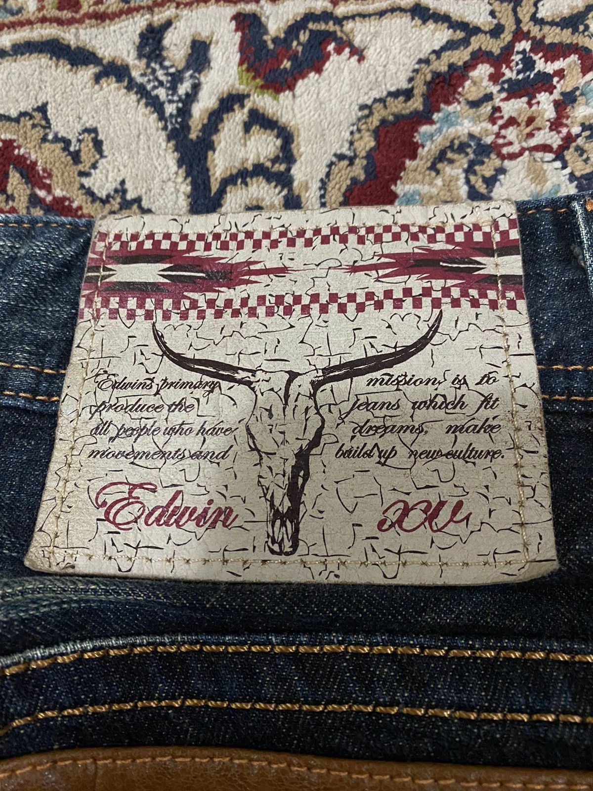 Rusty XV Edwin Exclusive Vintage Distressed Denim Pants