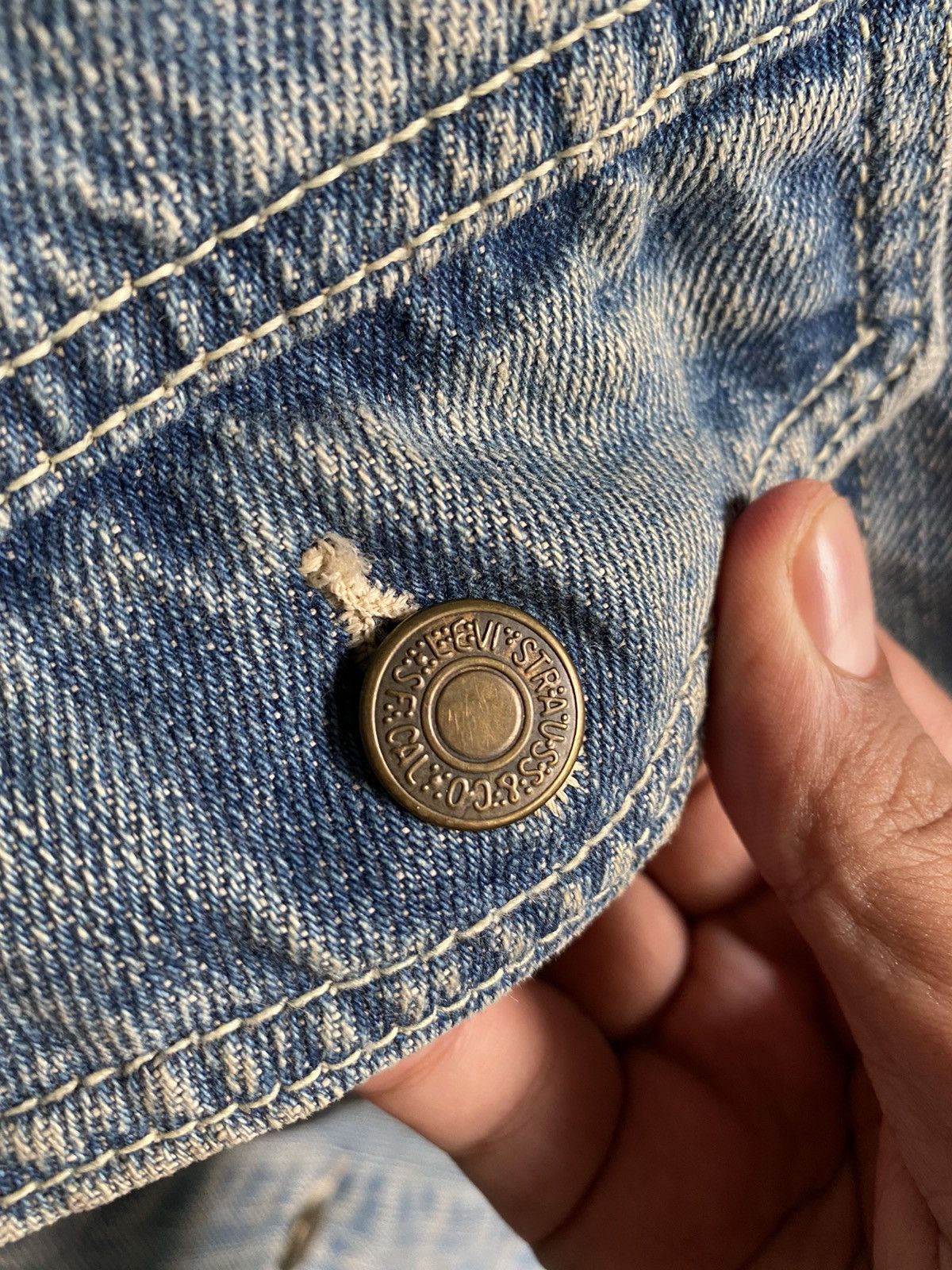 Levi's Vintage Clothing × Vintage Vintage Denim Jacket by Simon Button Levi’s Strauss Size US XL / EU 56 / 4 - 10 Thumbnail