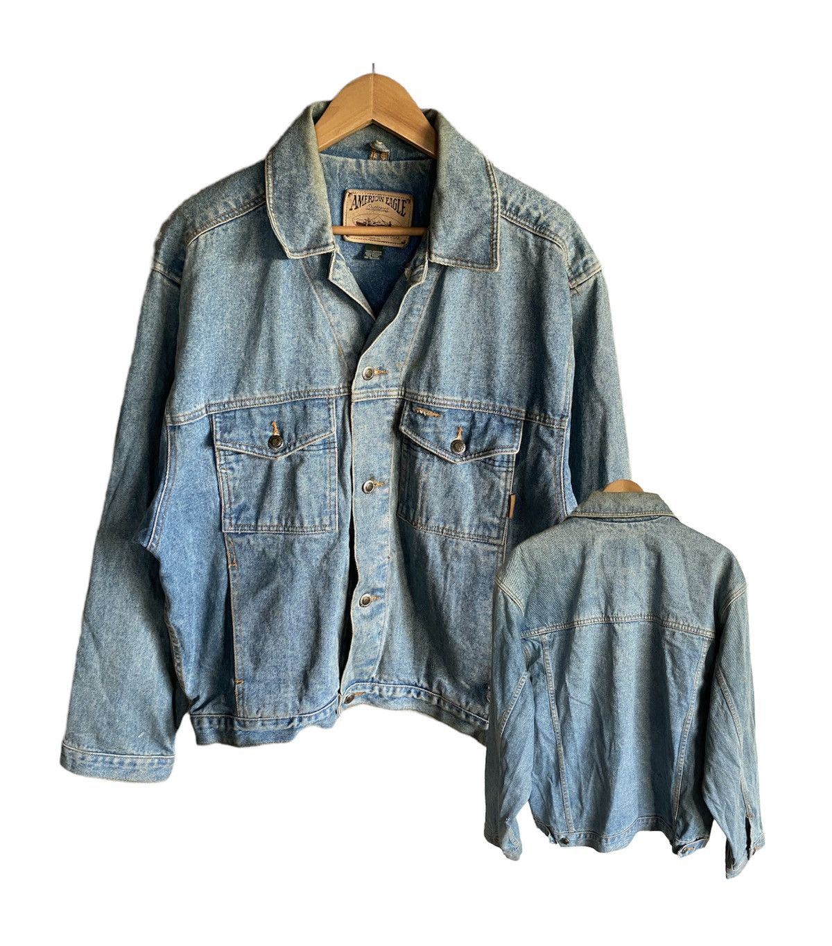 American Eagle Outfitters Vintage Button Up American Eagle Denim Jacket Size US M / EU 48-50 / 2 - 1 Thumbnail