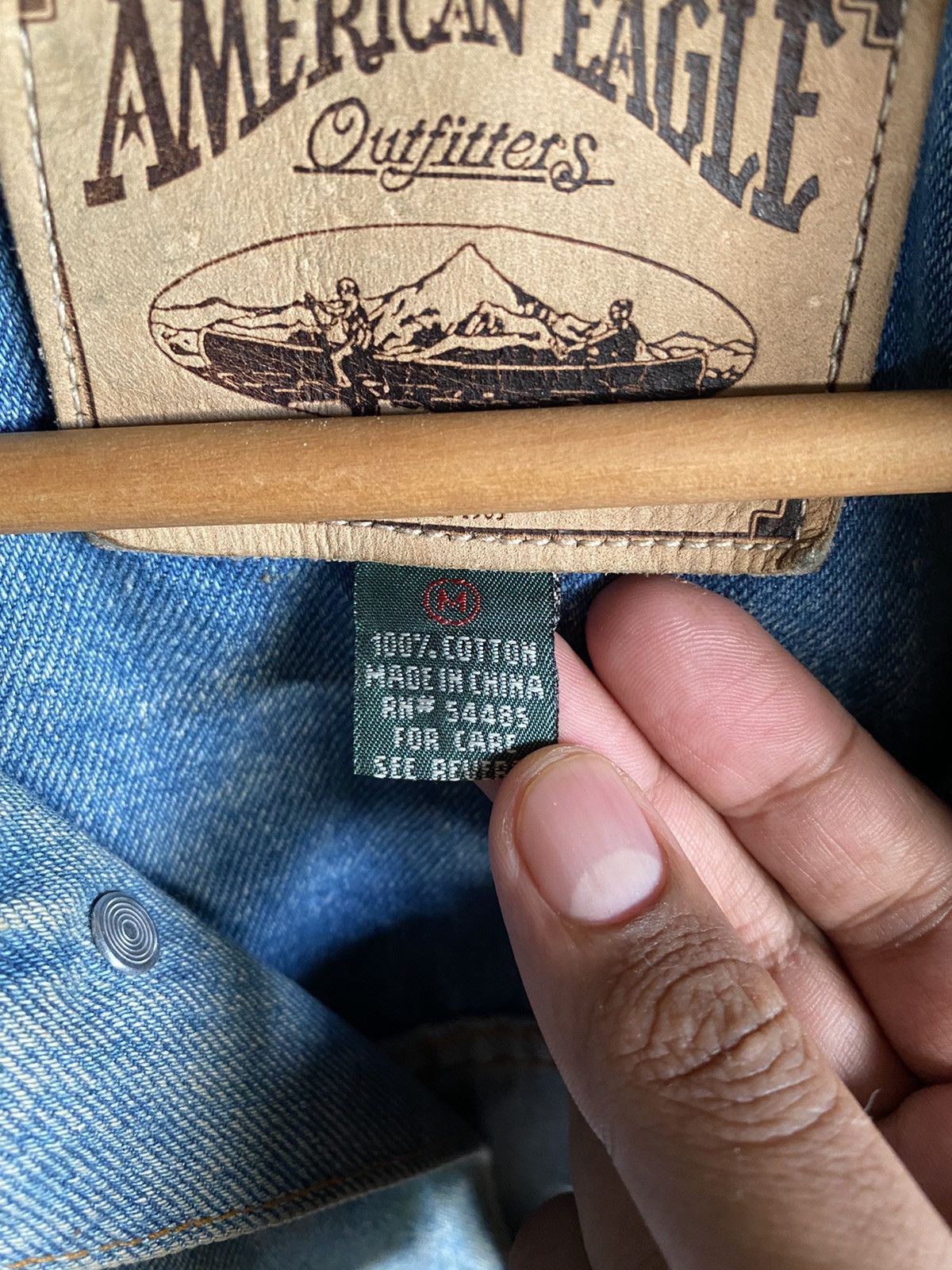 American Eagle Outfitters Vintage Button Up American Eagle Denim Jacket Size US M / EU 48-50 / 2 - 15 Thumbnail