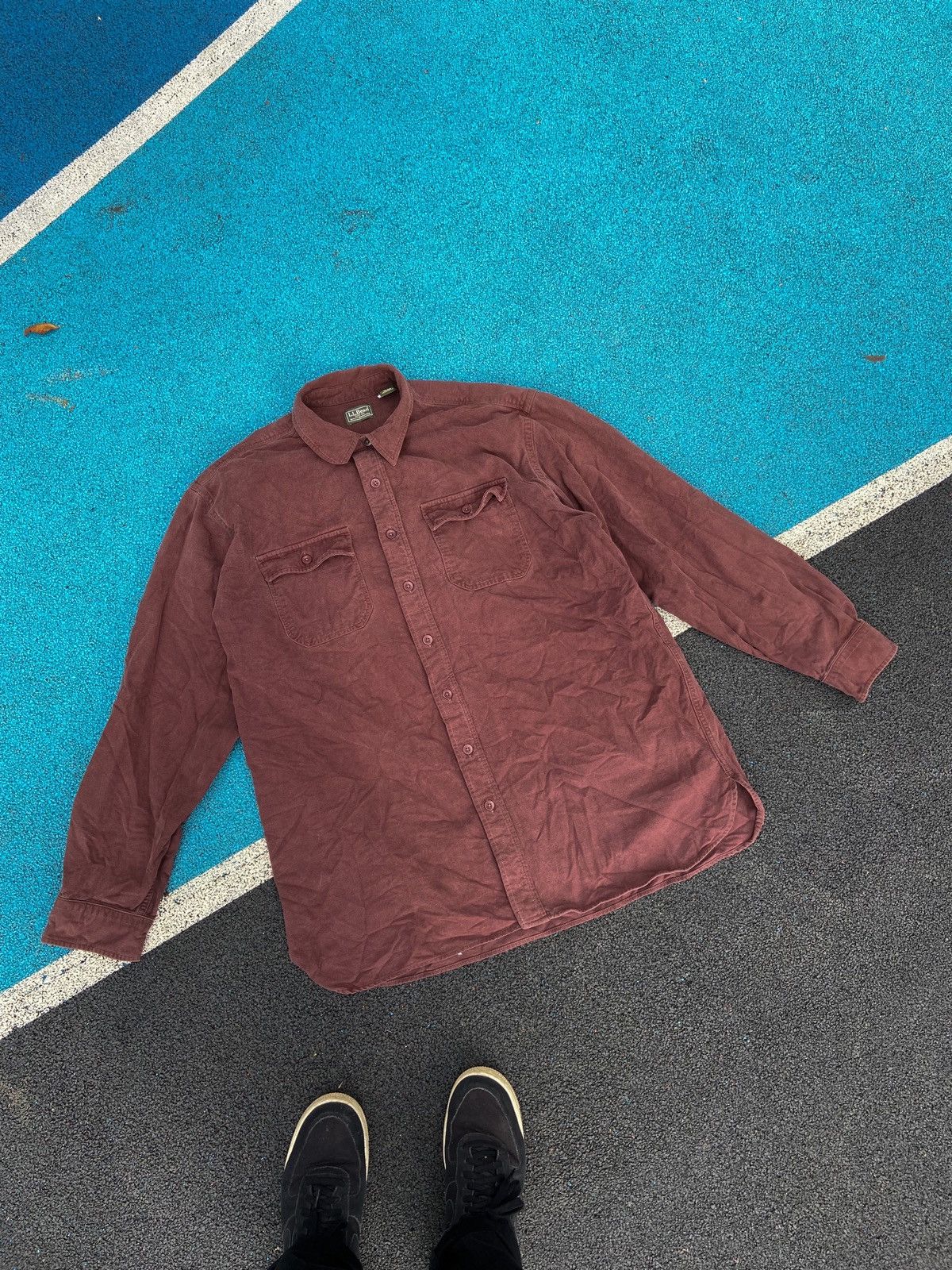 L.L. Bean Vintage L.L Bean brown shirt Size US XL / EU 56 / 4 - 1 Thumbnail
