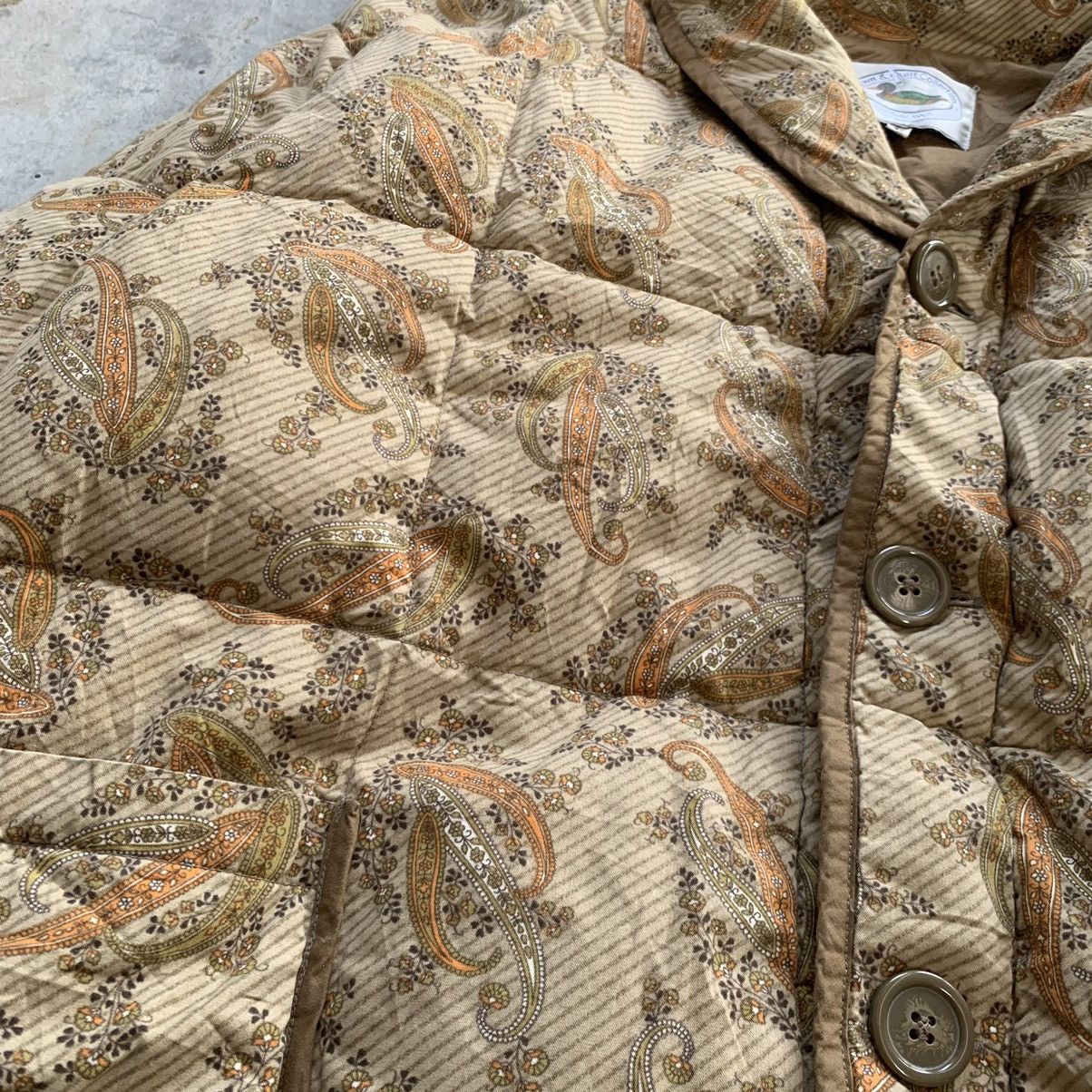 Japanese Brand × Vintage Vintage JapaneseBrand Nishikawa Paisley Quilted Down Jacket Size US L / EU 52-54 / 3 - 2 Thumbnail