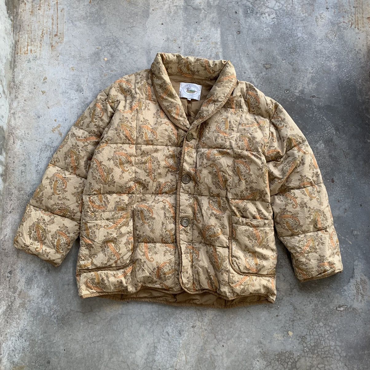 Japanese Brand × Vintage Vintage JapaneseBrand Nishikawa Paisley Quilted Down Jacket Size US L / EU 52-54 / 3 - 1 Thumbnail