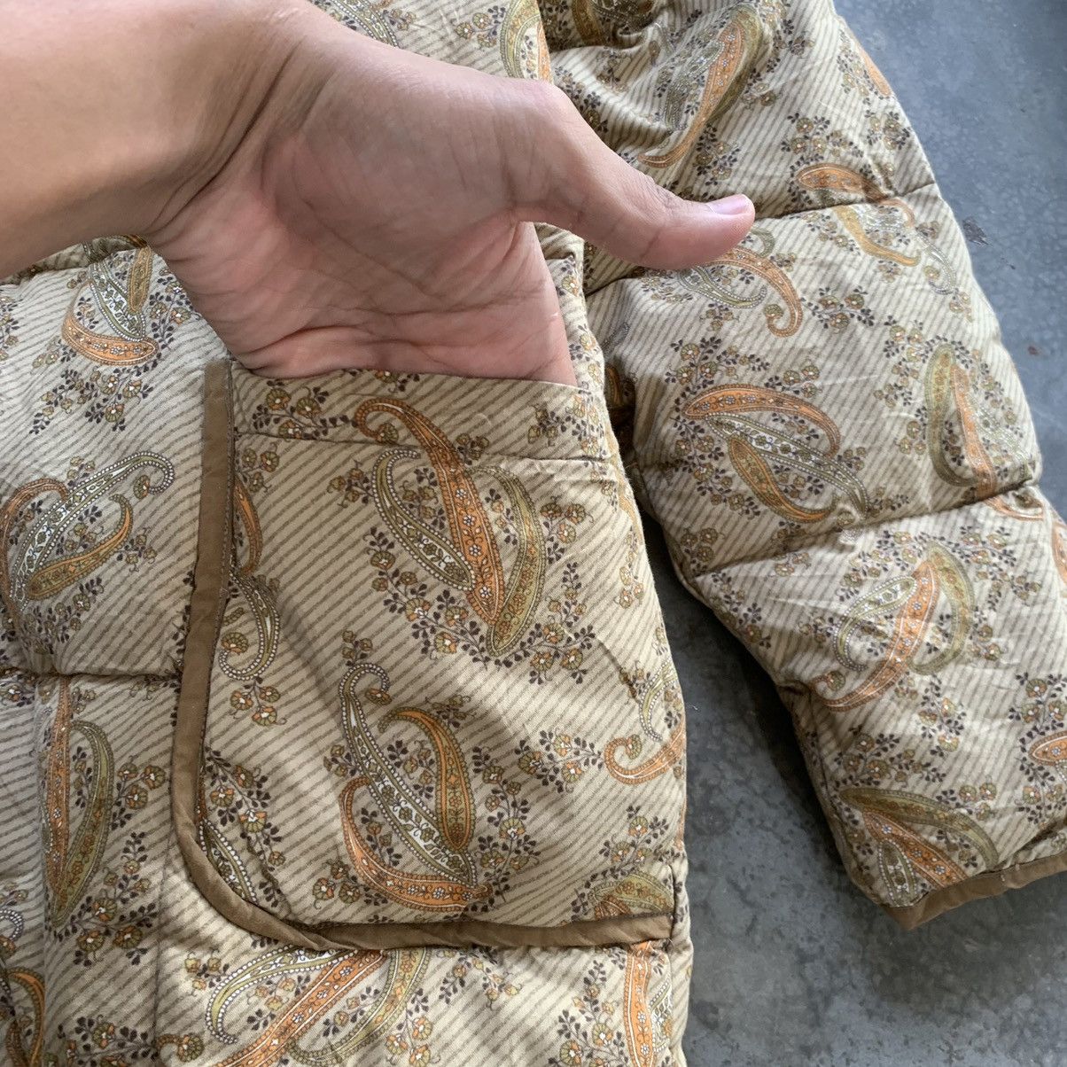 Japanese Brand × Vintage Vintage JapaneseBrand Nishikawa Paisley Quilted Down Jacket Size US L / EU 52-54 / 3 - 5 Thumbnail