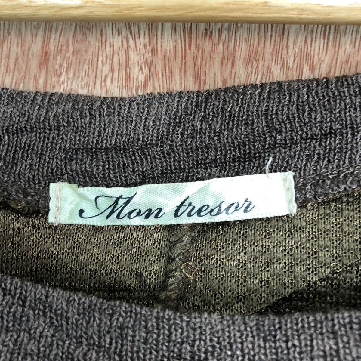 Homespun Knitwear × Japanese Brand mom Theson Brown Mohair Shag Shaggy Knitwear Size US L / EU 52-54 / 3 - 7 Thumbnail
