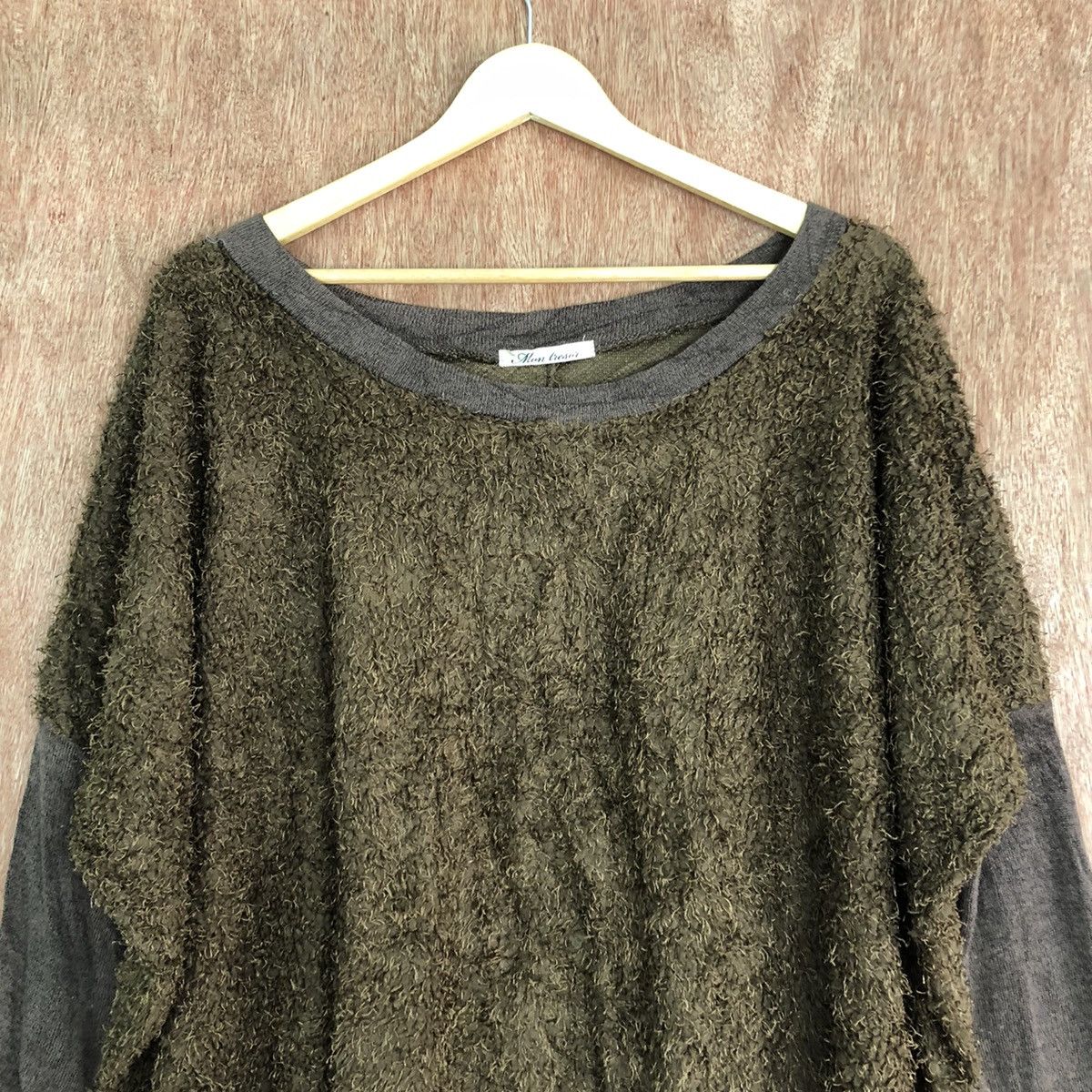 Homespun Knitwear × Japanese Brand mom Theson Brown Mohair Shag Shaggy Knitwear Size US L / EU 52-54 / 3 - 2 Thumbnail