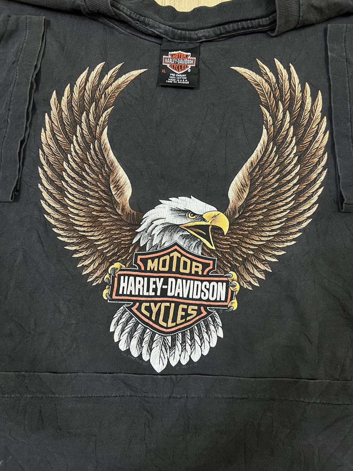 ICONIC🔥1995 Harley Davidson 🇺🇸 Eagles Mancuso Texas Shirt