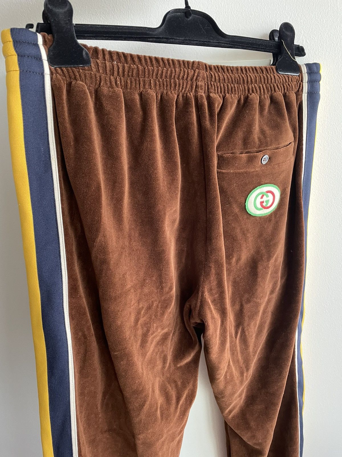 Gucci $2k Value Brand New Runway Velvet Gucci Logo Jogger Pant Size US 32 / EU 48 - 20 Thumbnail
