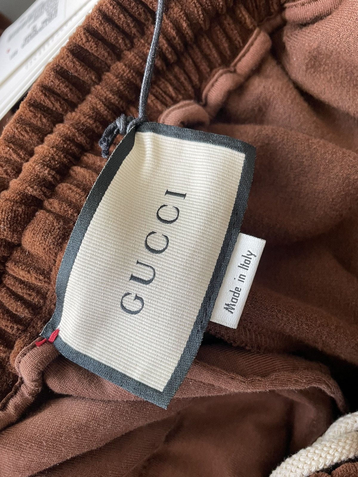 Gucci $2k Value Brand New Runway Velvet Gucci Logo Jogger Pant Size US 32 / EU 48 - 6 Thumbnail